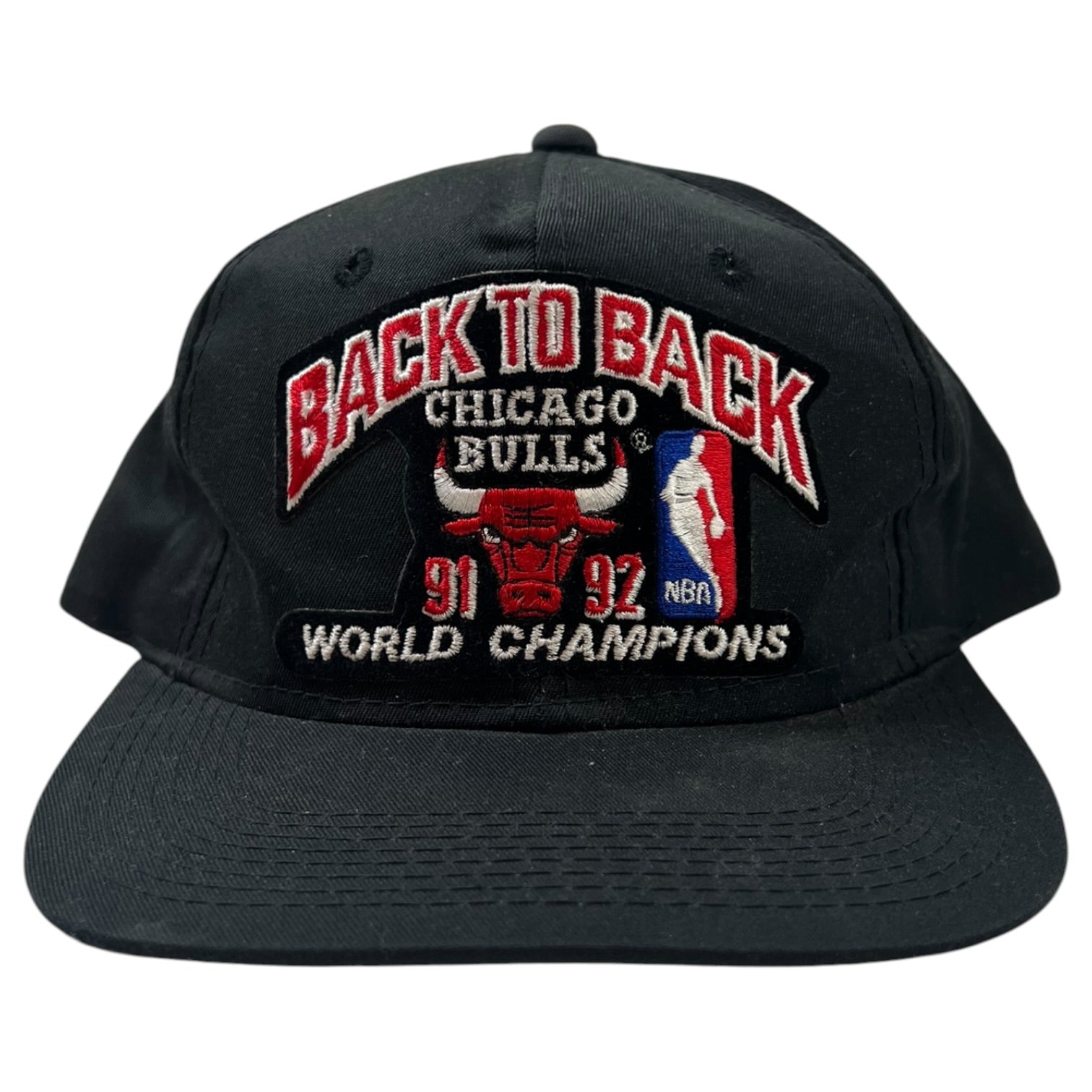 Vintage 91-92’ Chicago Bulls “Back-to-Back” Hat Black