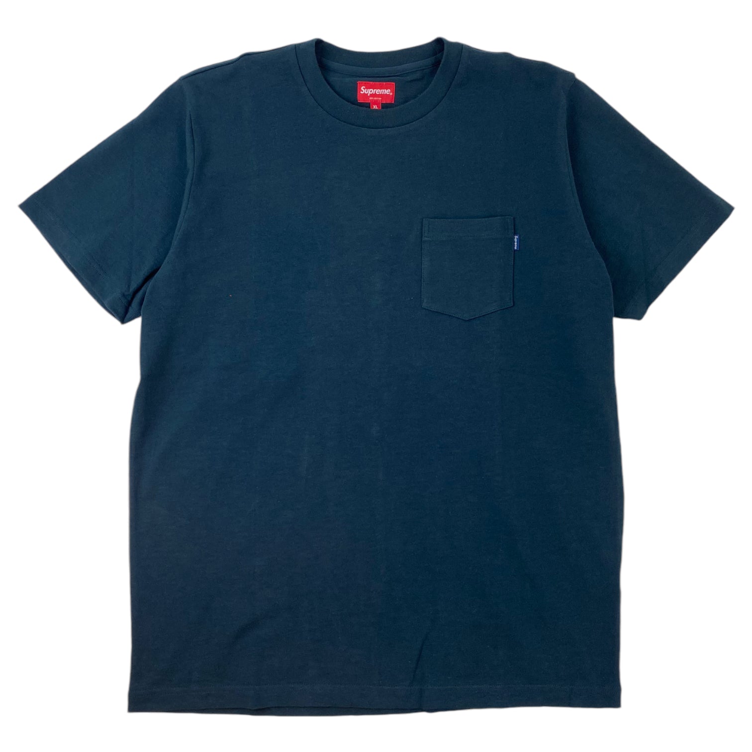 2016 Supreme Pocket T-Shirt Navy