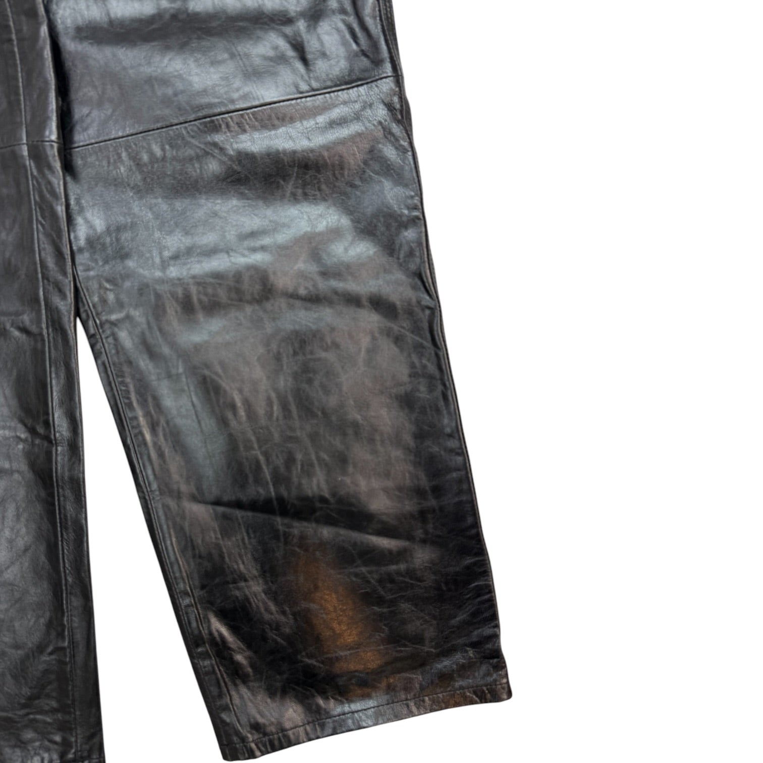 Stussy Leather Carpenter Pants Black