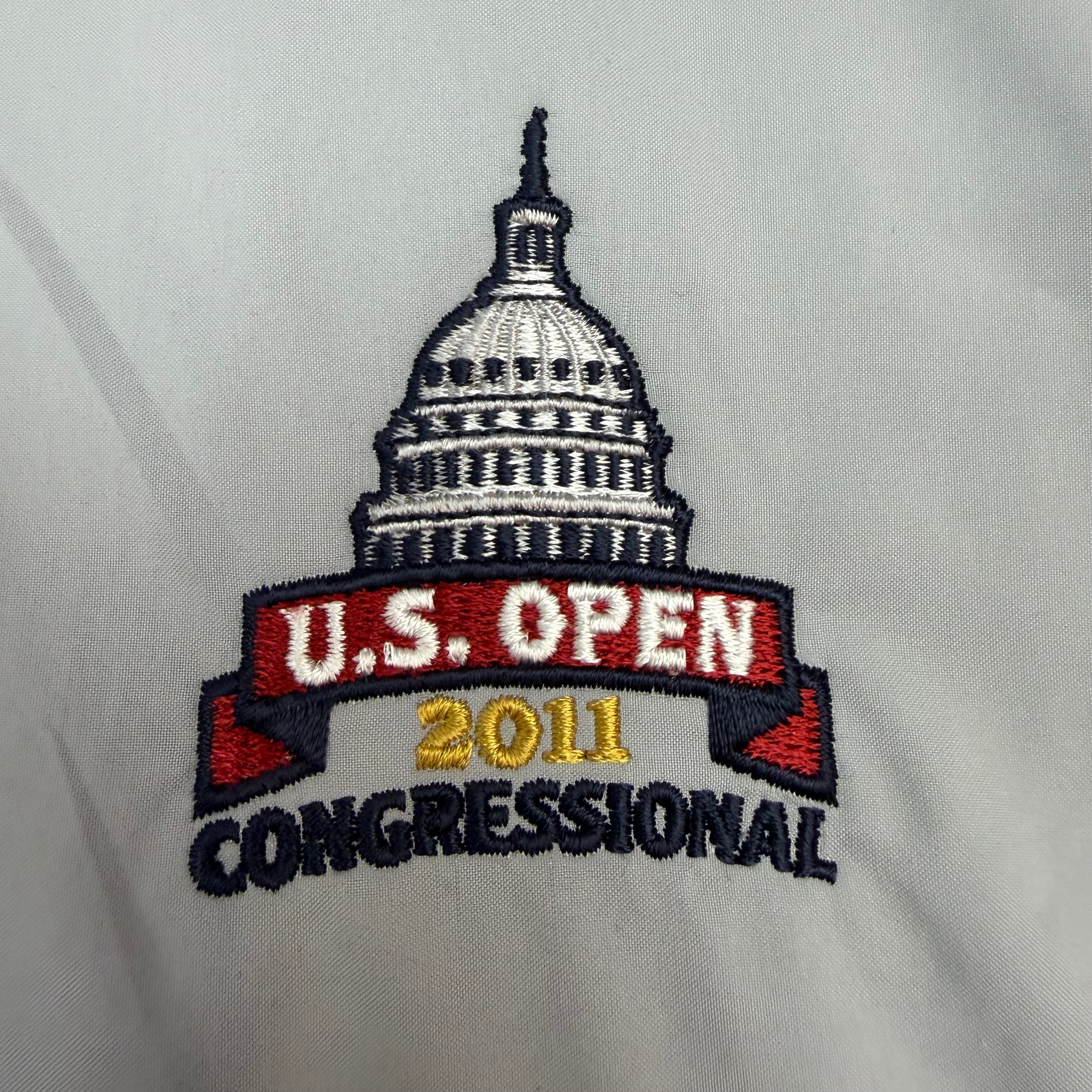Vintage Adidas Golf U.S. Open Congressional Cumaproof Windbreaker Grey