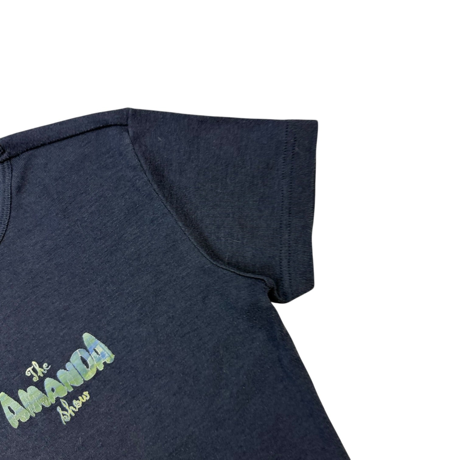 (W) Vintage The Amanda Show Baby Tee Blue