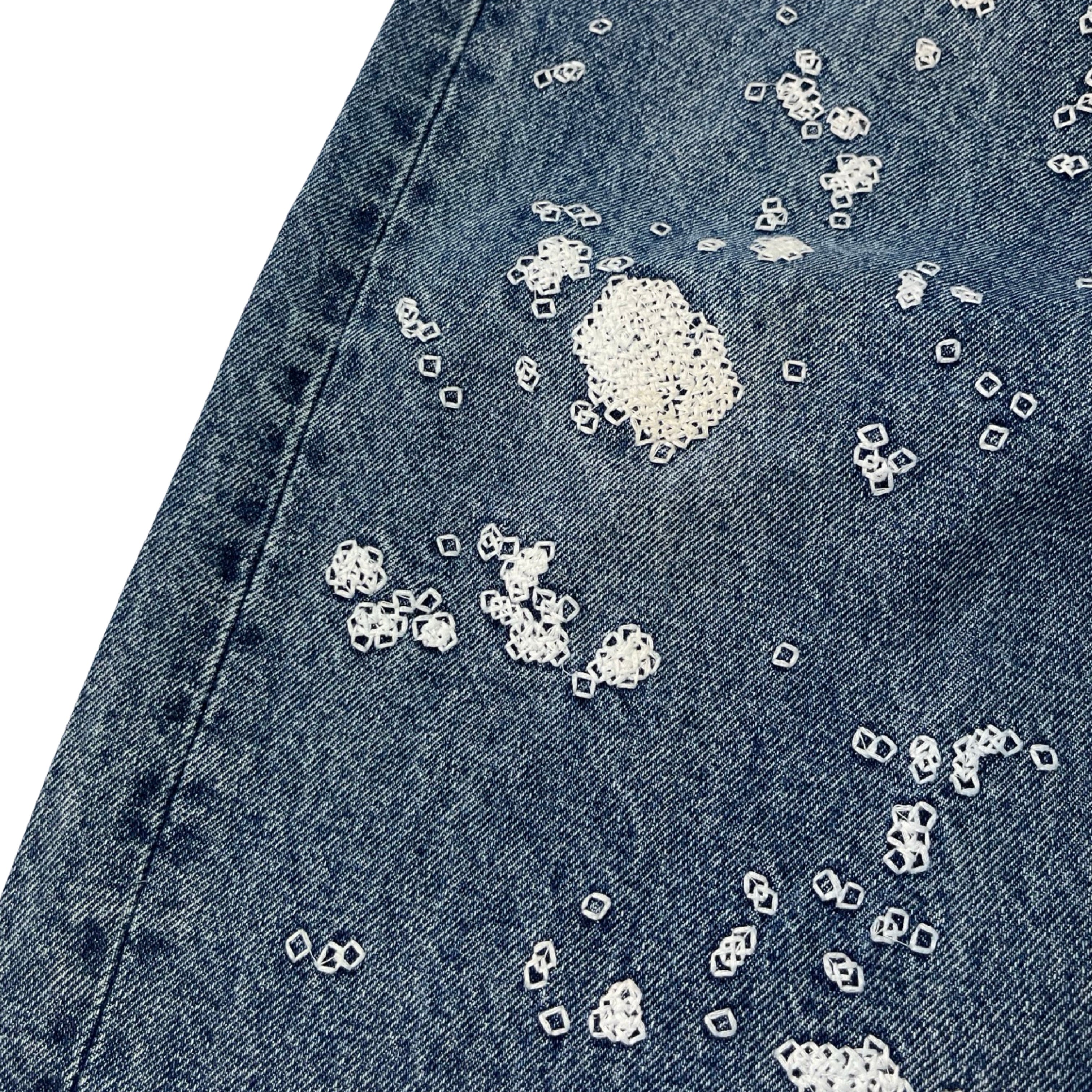 Fugazi Chain Splatter Denim Blue
