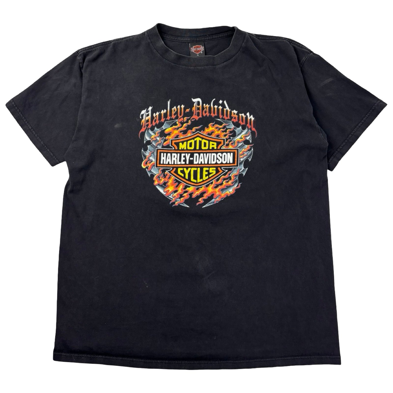 1999 Harley Davidson Knoxville TN Flame Bar & Shield T-Shirt Black