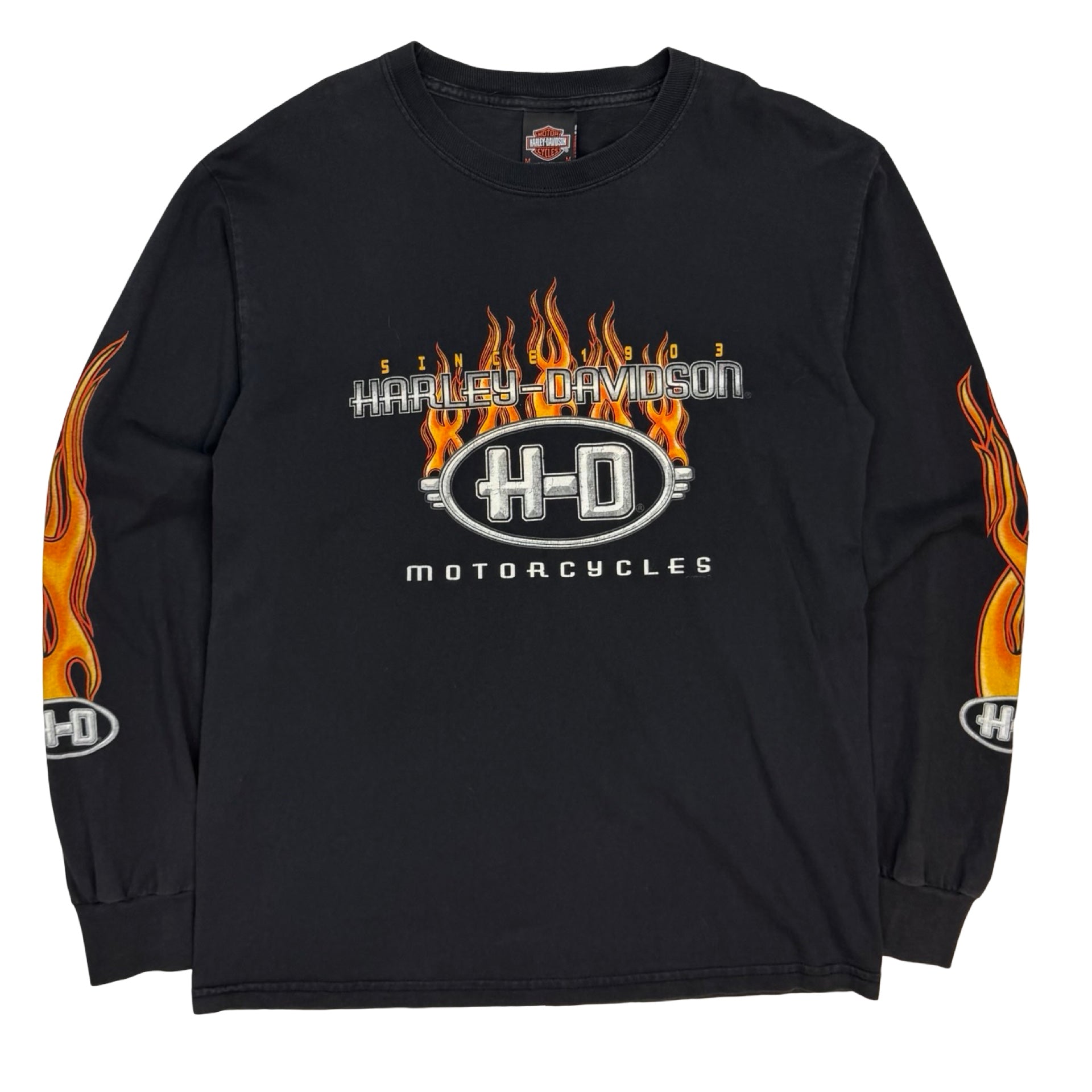 Vintage Harley Davidson Toronto Flames Longsleeve Black