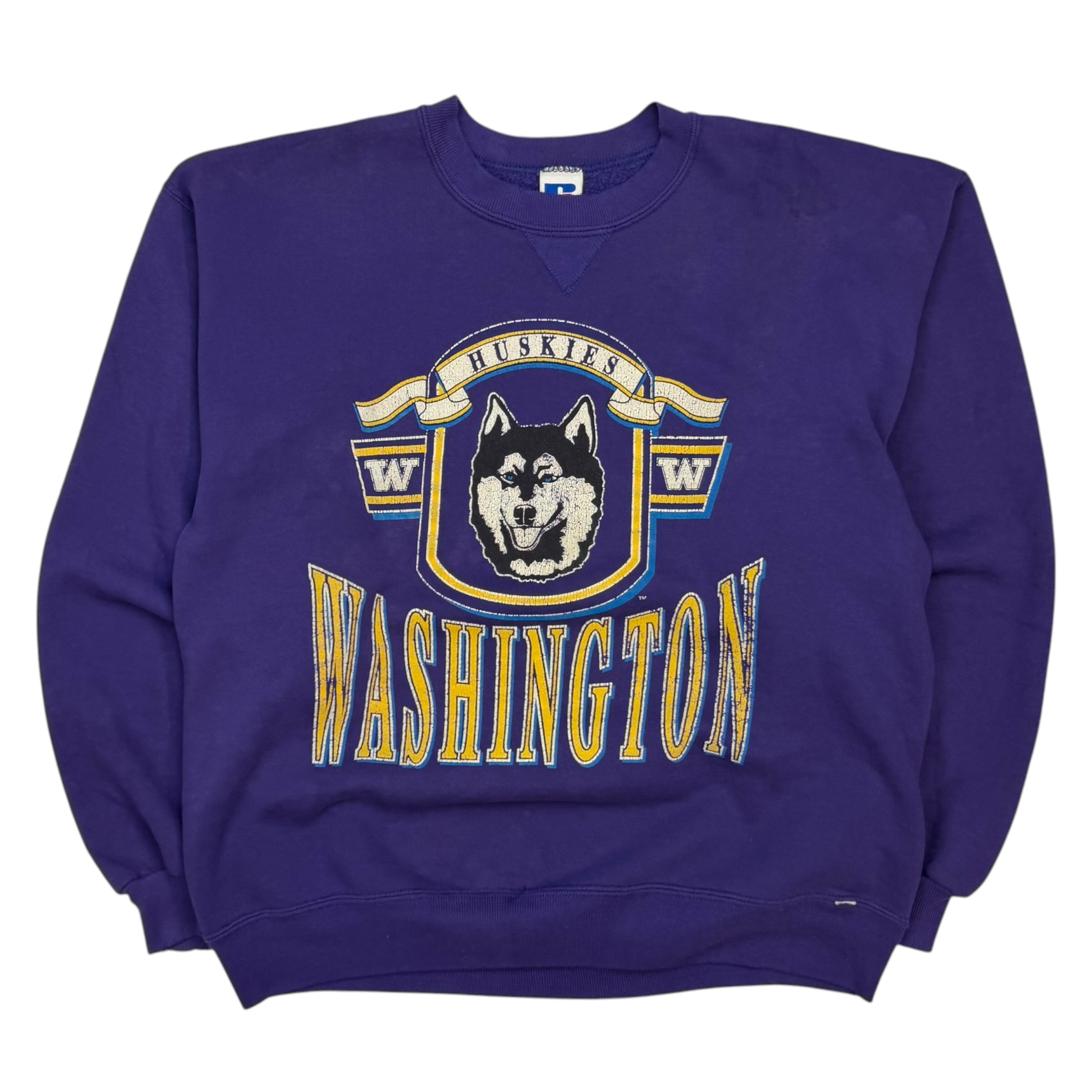 Vintage Russell Athletic Washington Huskies Crewneck Purple