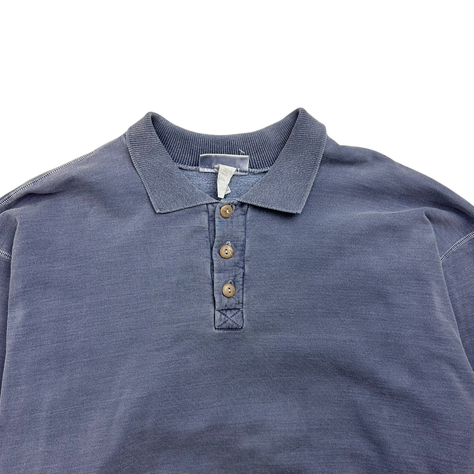 Vintage PSC L/S Button Up Polo Light Blue