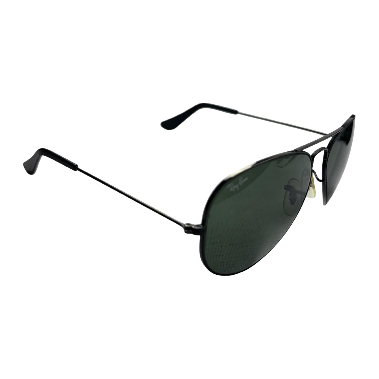 Vintage B&L Ray-Ban Aviator G-15 Green Lenses Classic Gunmetal Frame Sunglasses