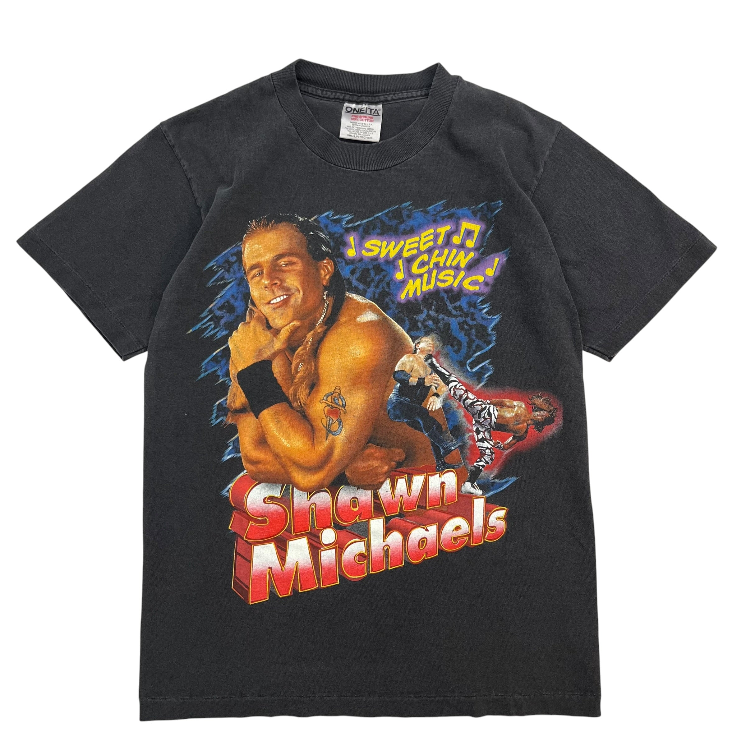 Vintage WWF Shawn Michaels Wrestling Tee Black