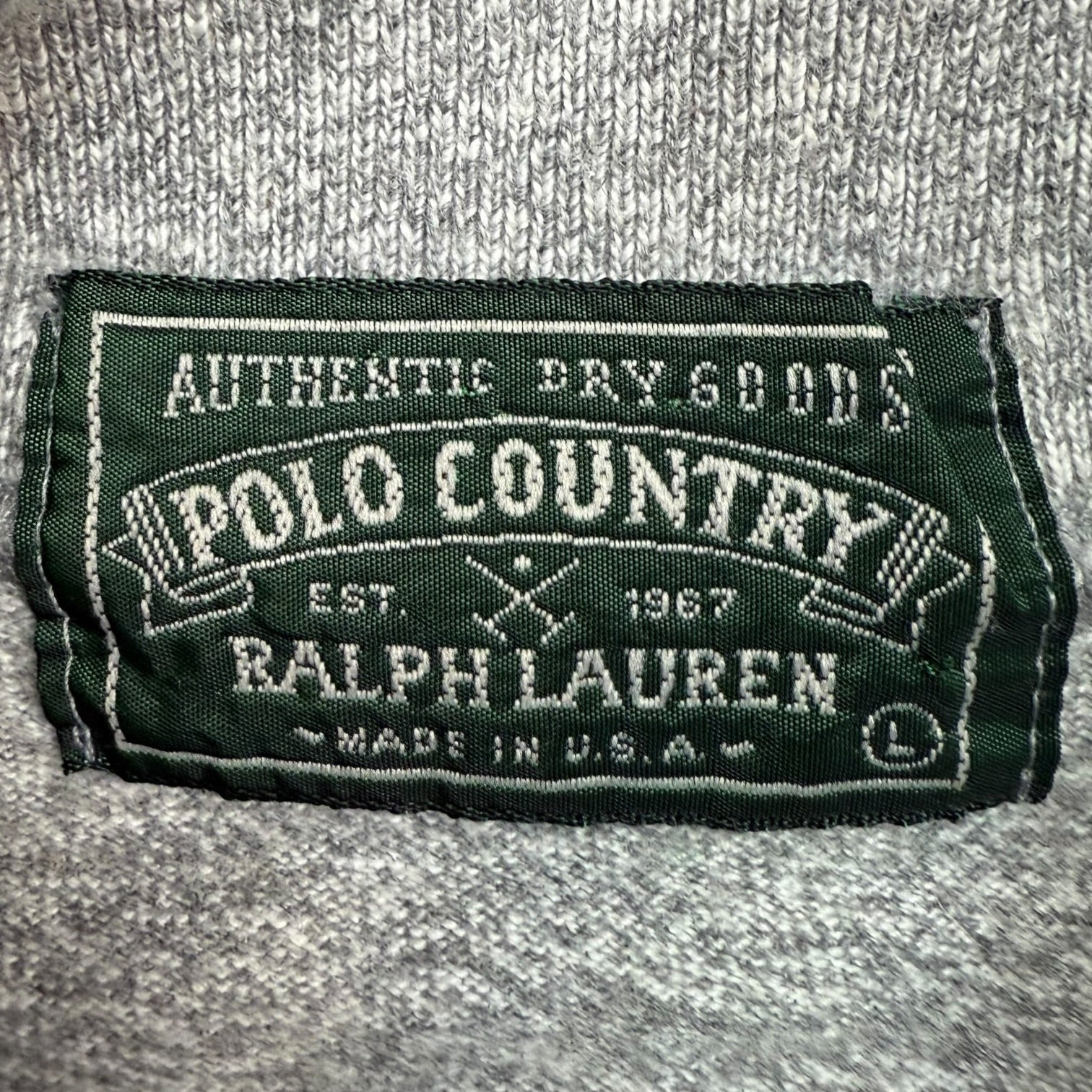 Vintage Polo Country Ralph Lauren Turtleneck Grey