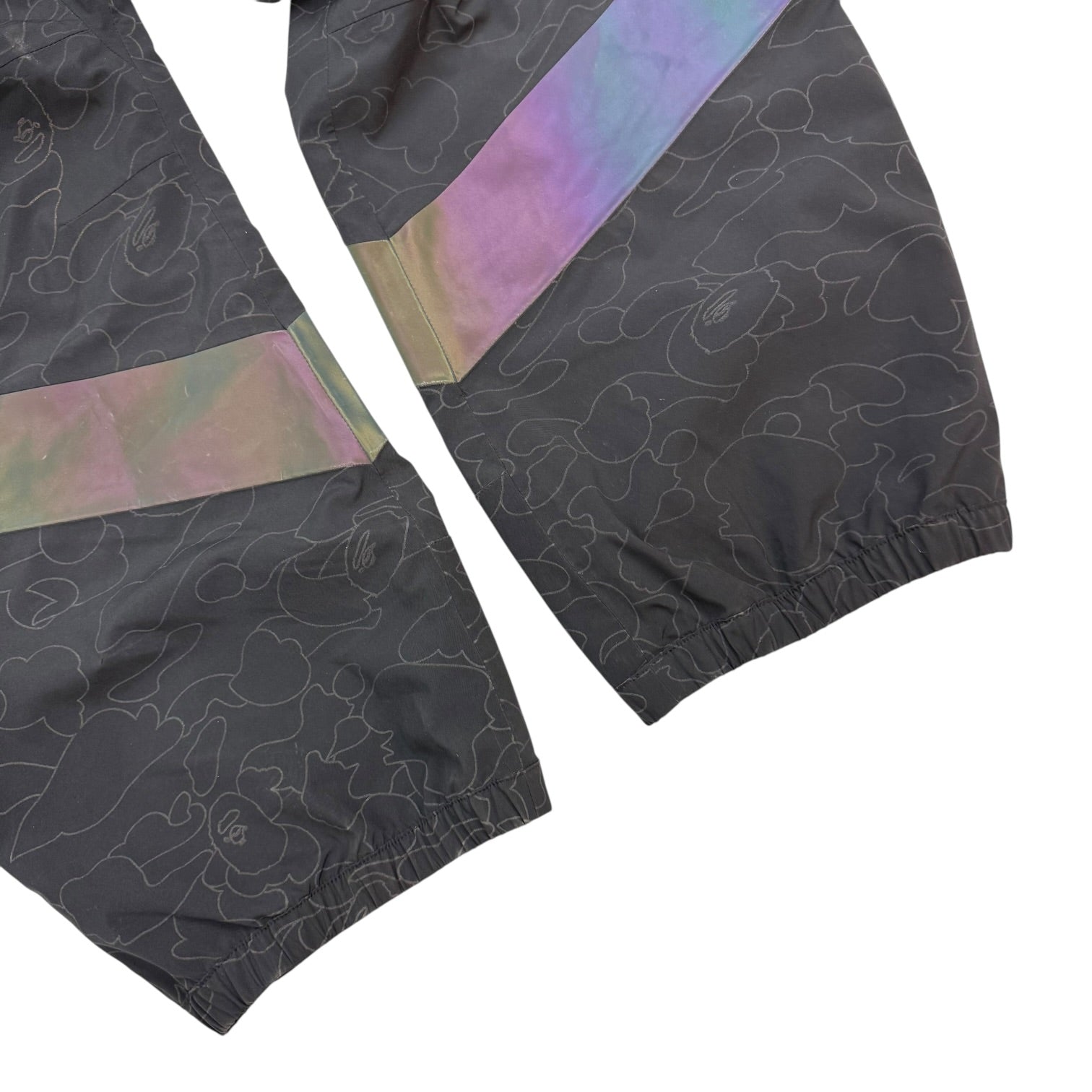 BAPE X Adidas Slopetrotter Pants Black/Iridescent