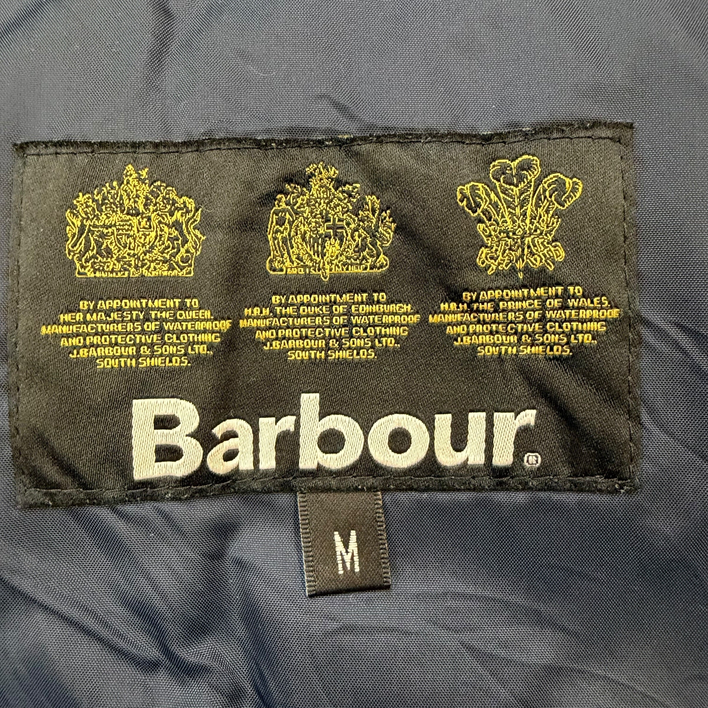 Vintage Barbour Quilted Jacket Black
