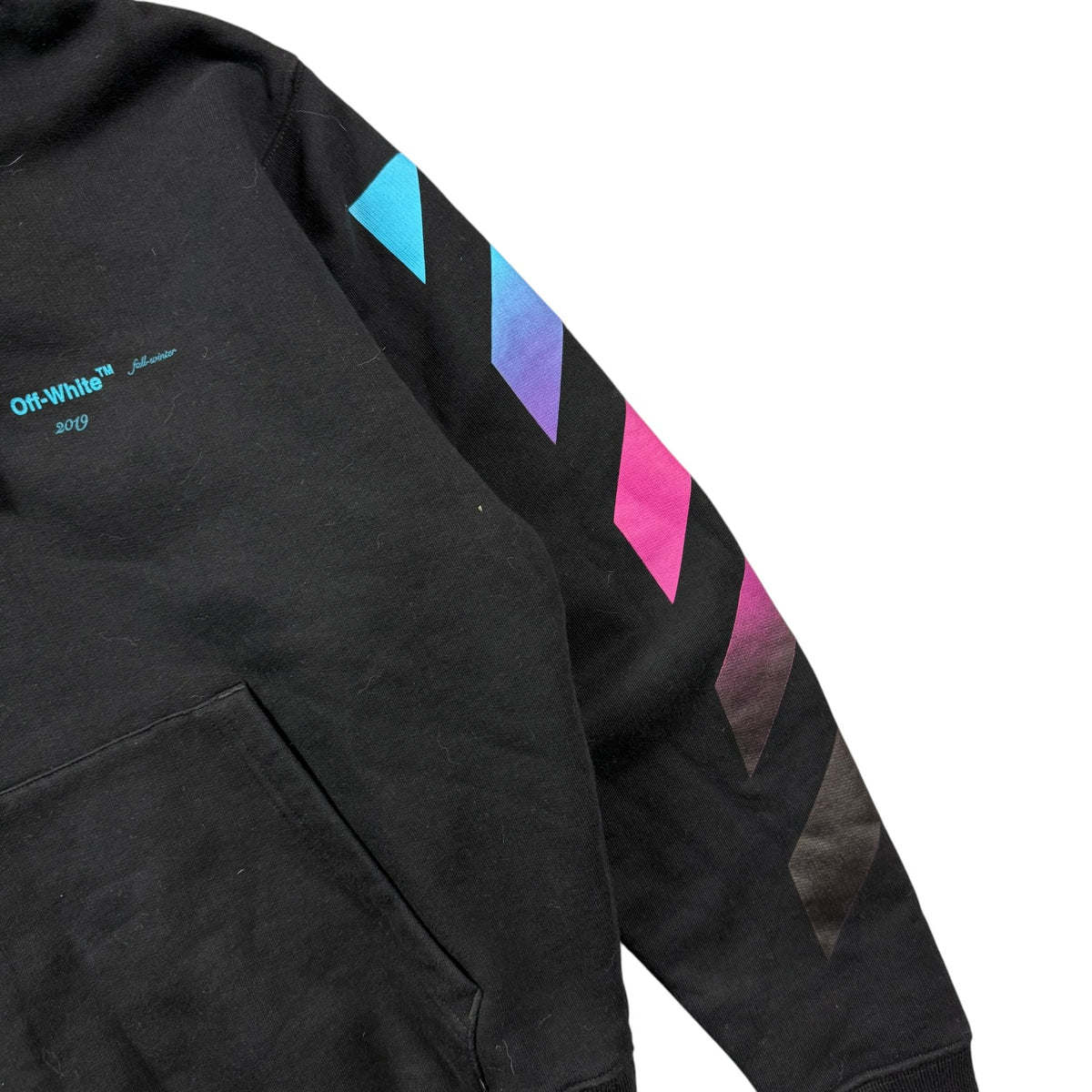 Off-White Diag Gradient Hoodie Black
