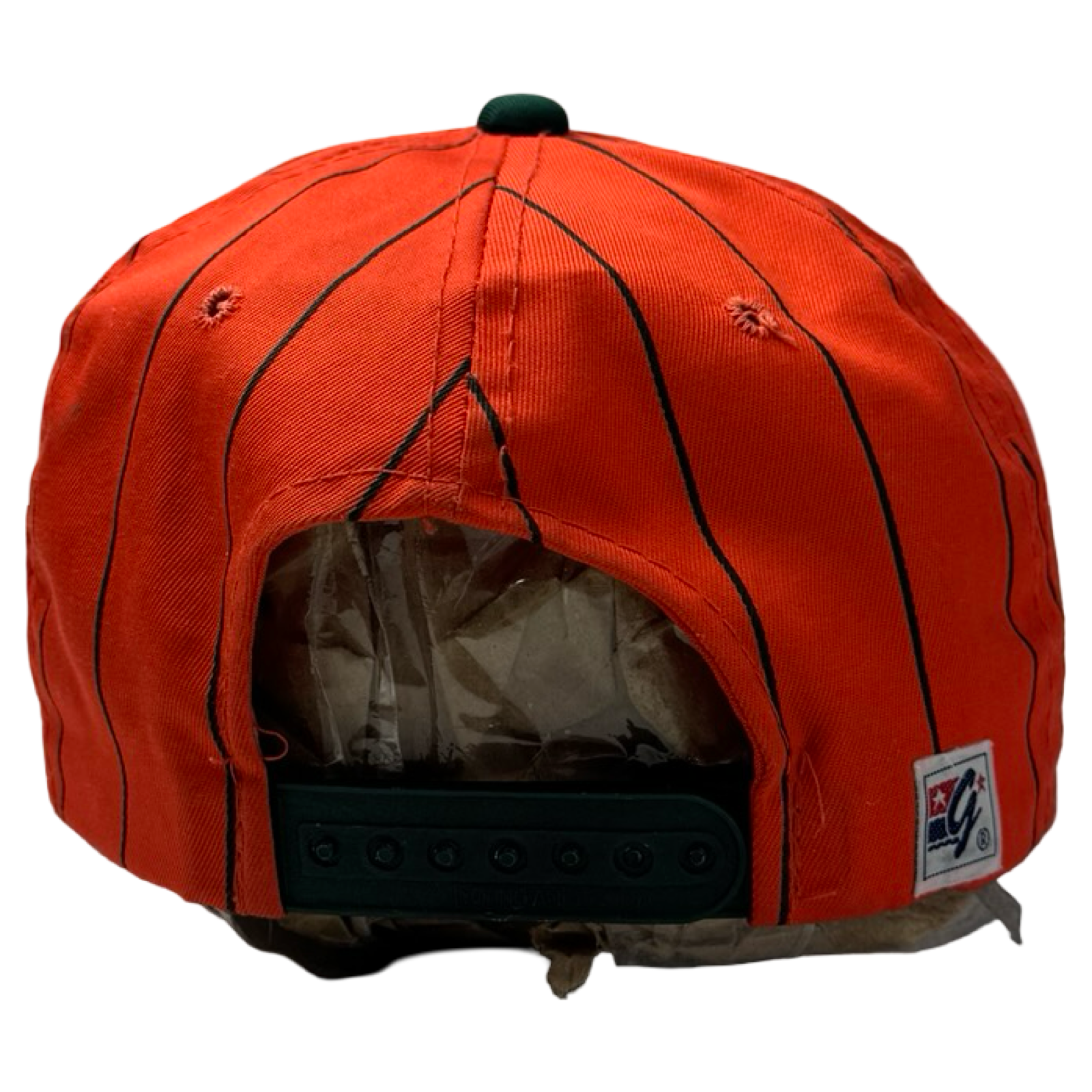 Vintage University Of Miami Hurricanes Pinstripe Hat by The Game