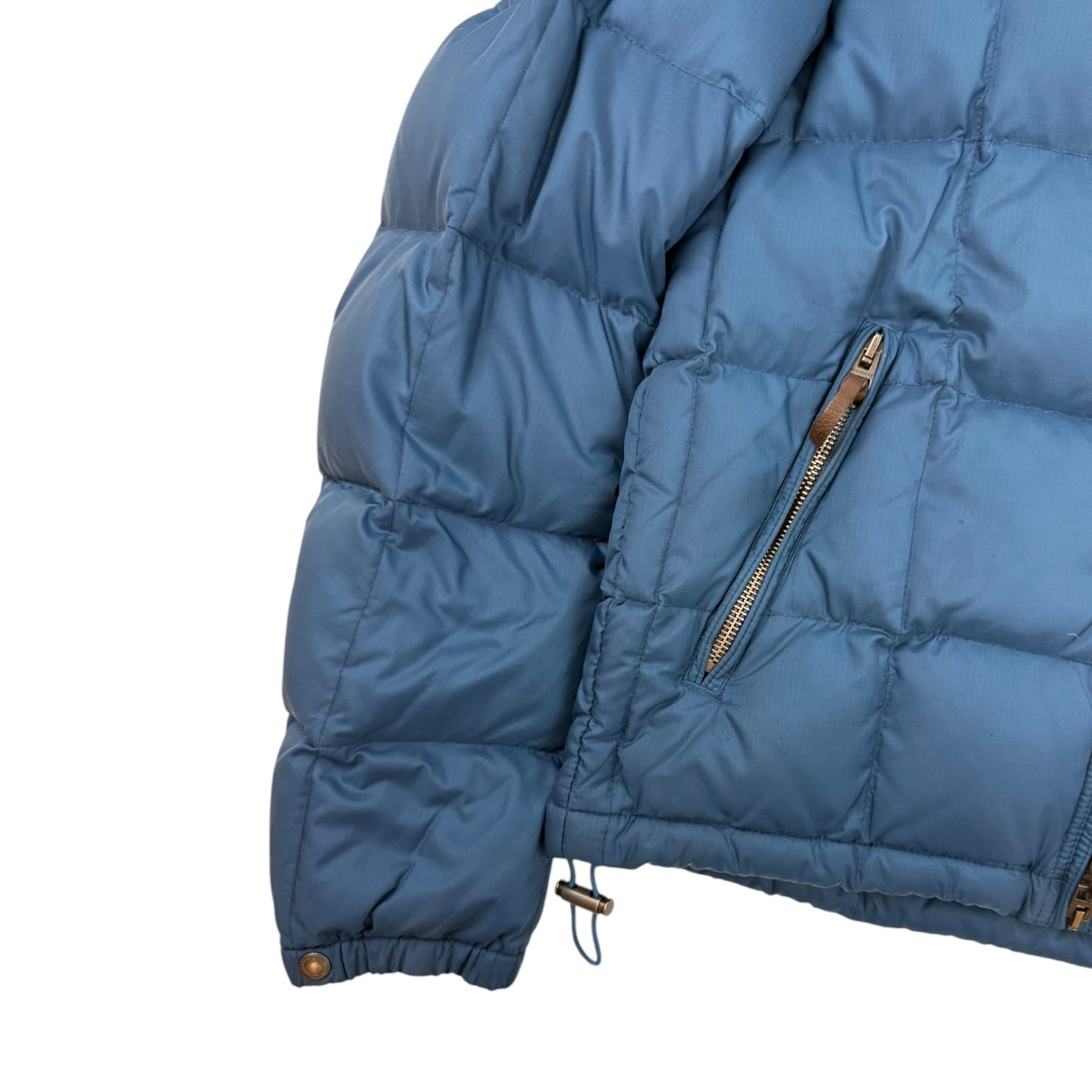 Burberry Brit Grid Puffer Down Jacket Blue