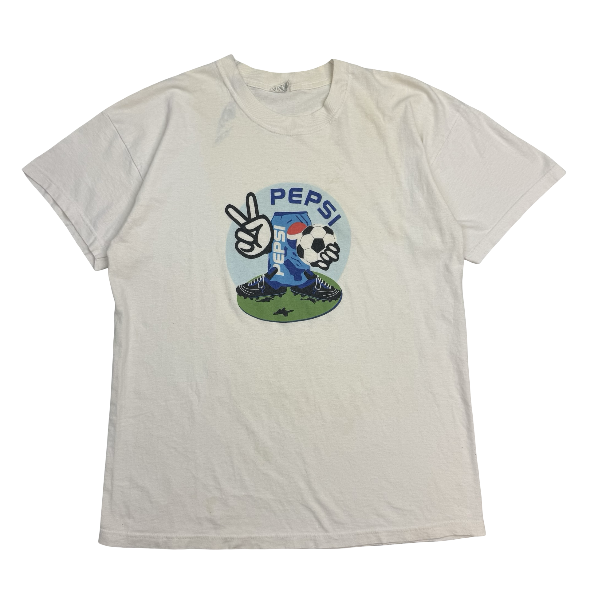 Vintage Pepsi Soccer Tee White