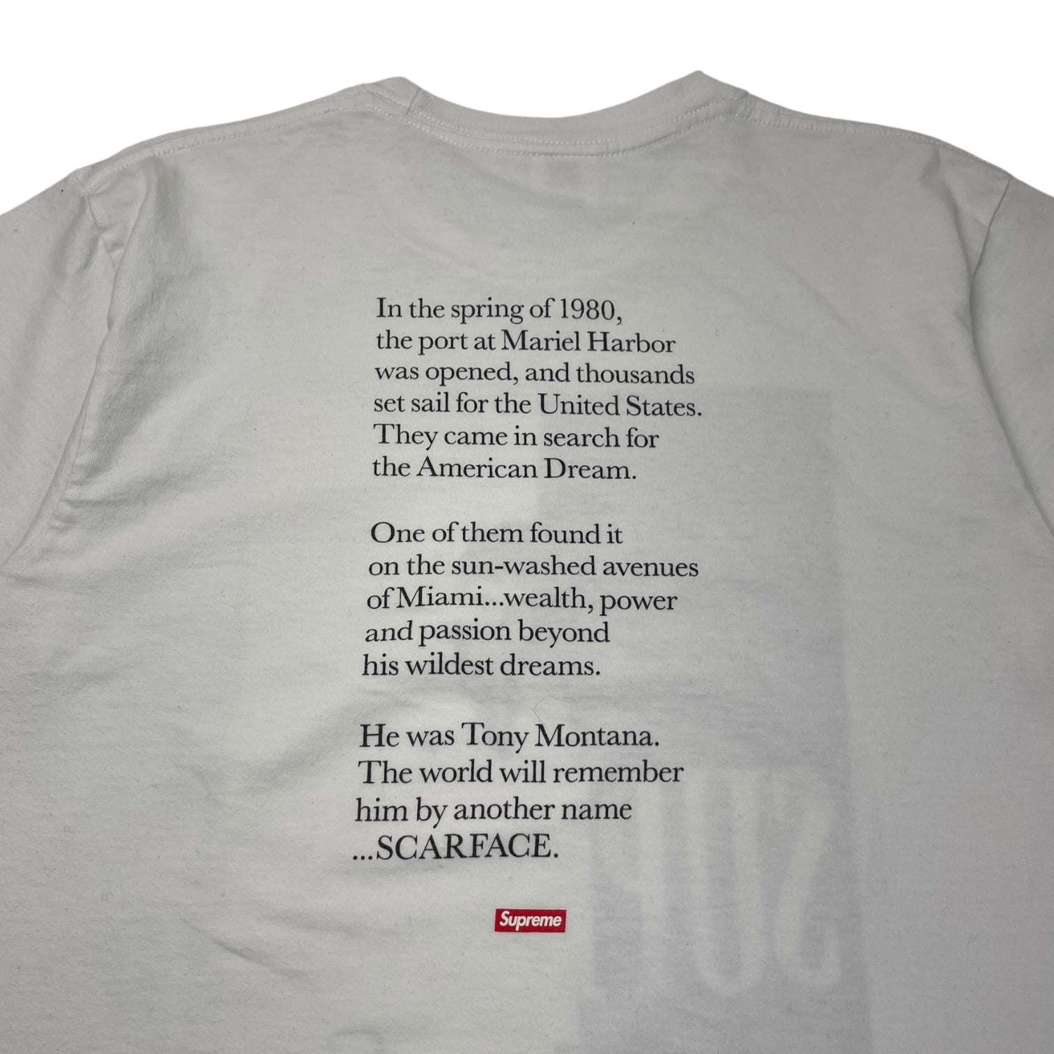 Supreme Scarface Split Tee White (FW17)