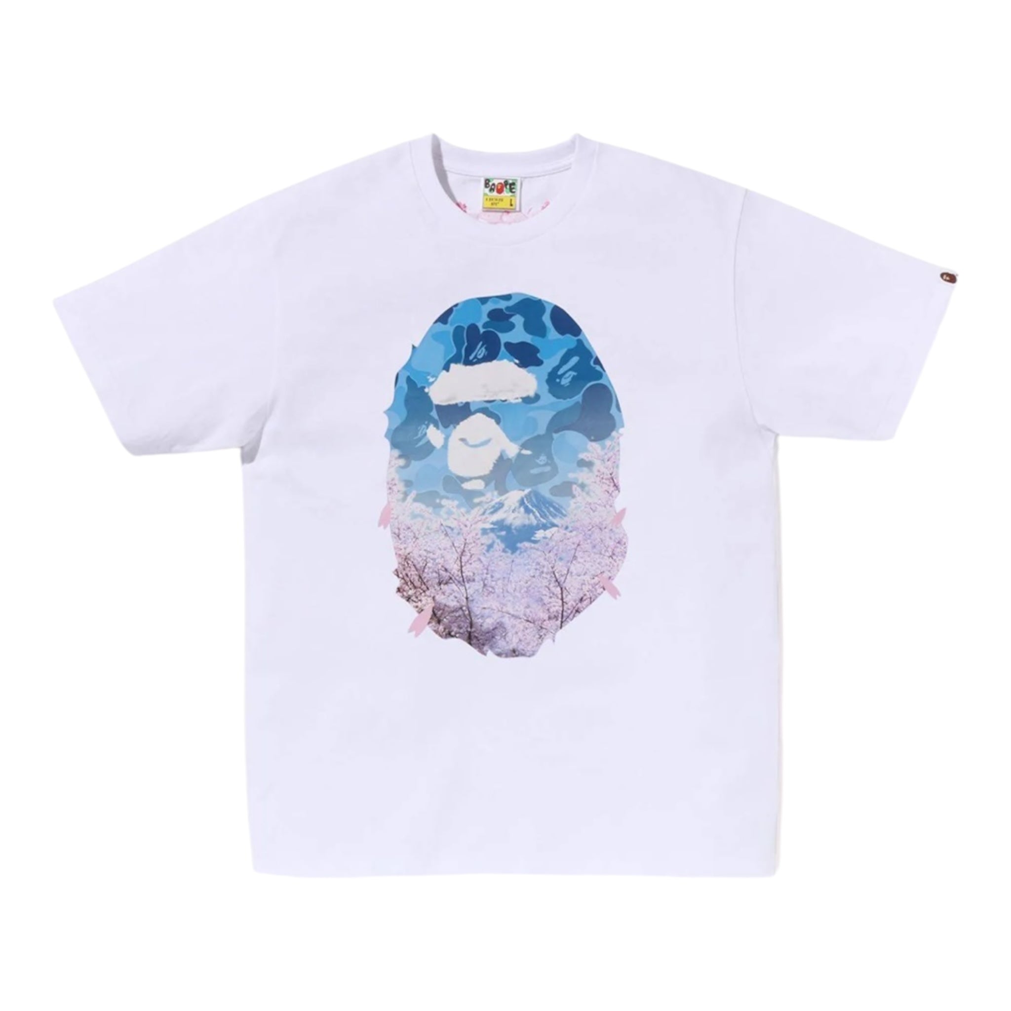 BAPE Sakura Photo Ape Head Tee (SS23) White