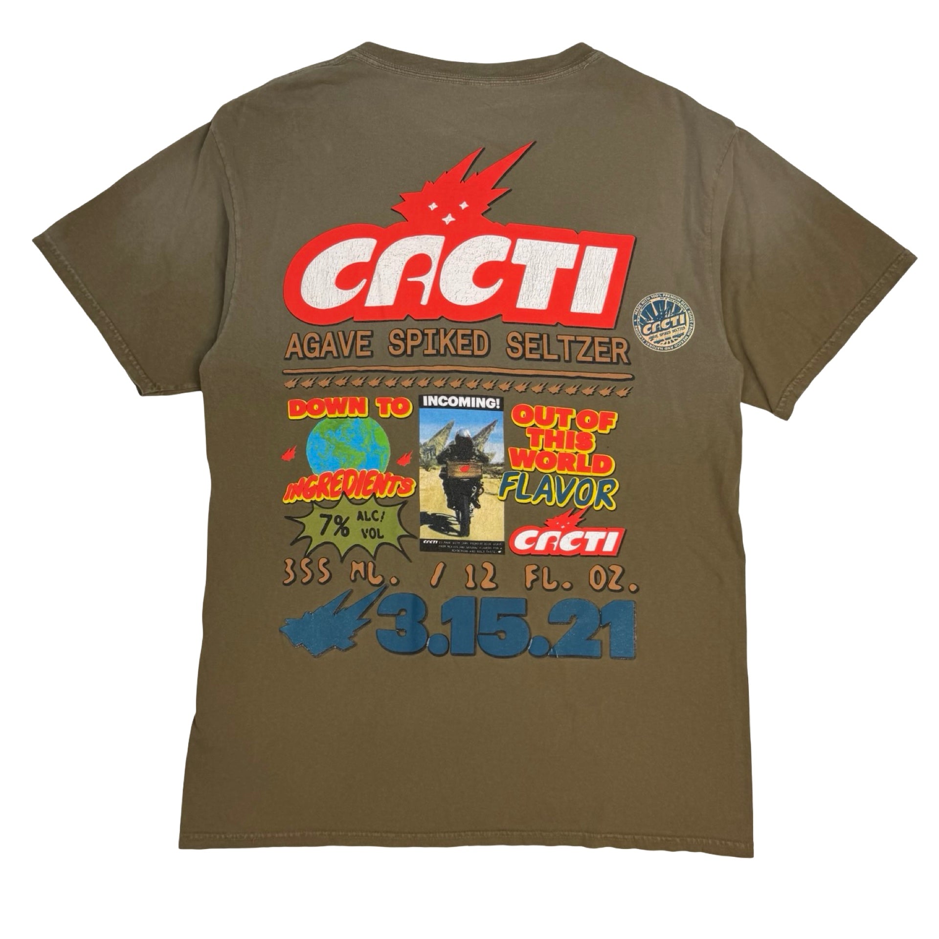 Travis Scott Cacti Down To Earth Tee 2 Brown