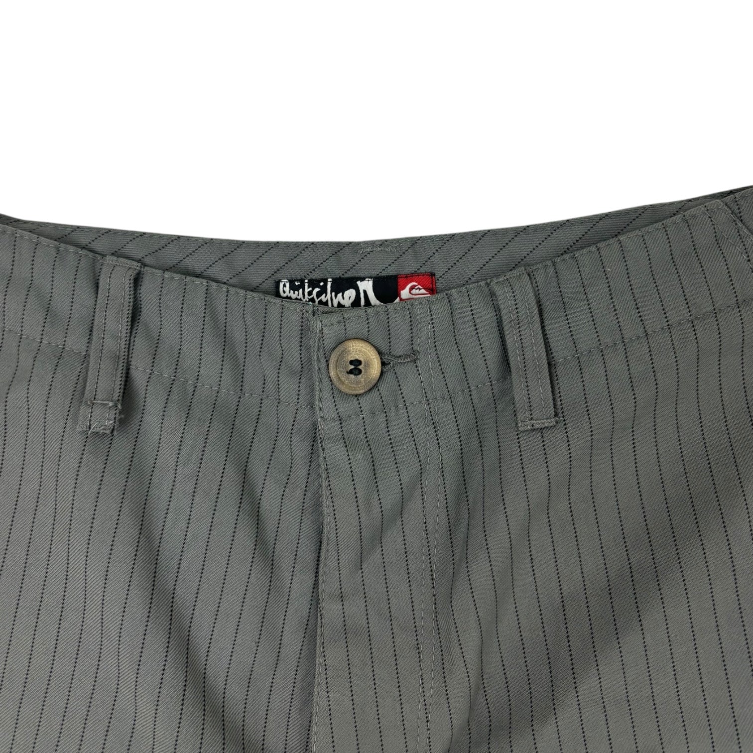 Vintage Quicksilver Pinstripe Shorts Grey
