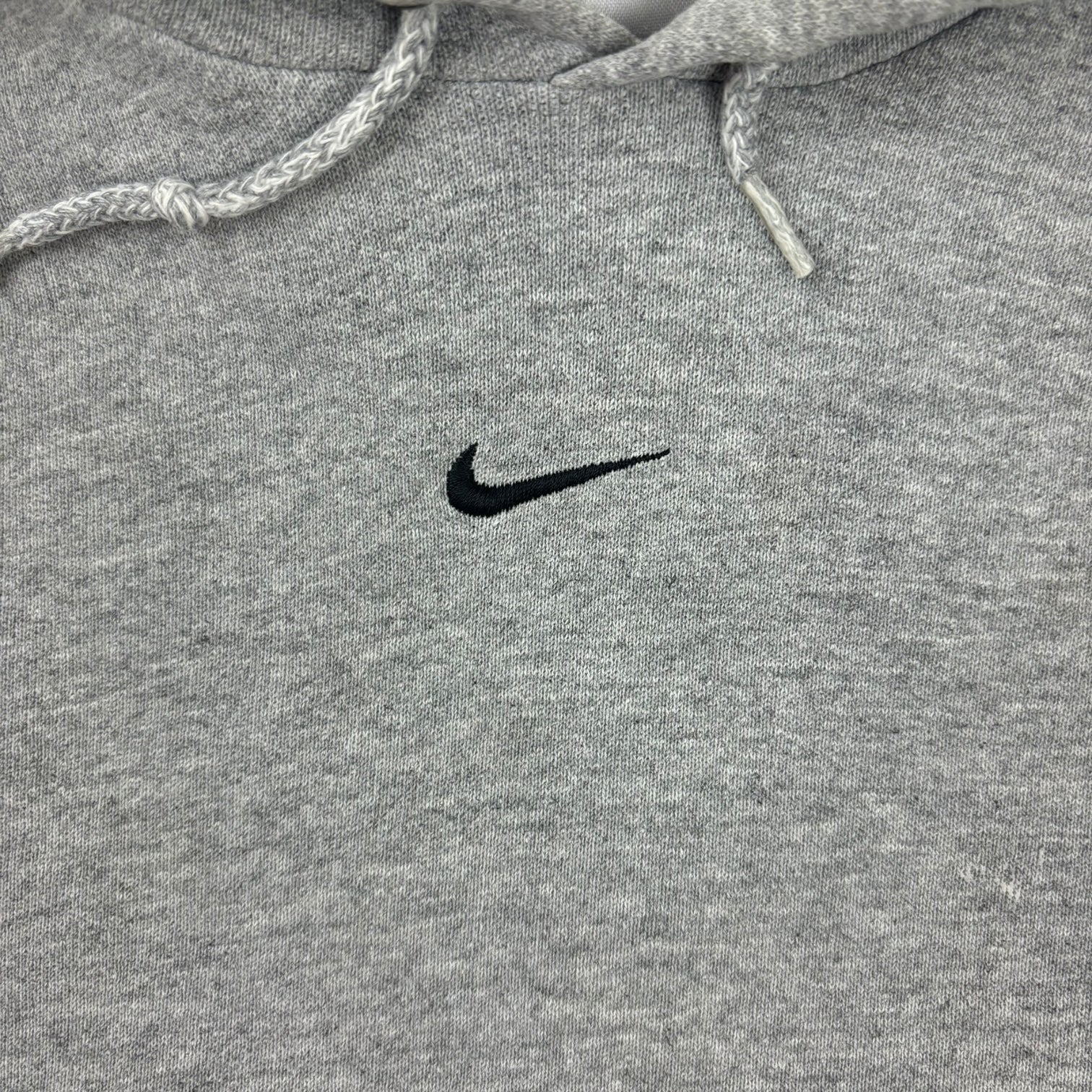 Vintage Y2K Nike Centre Swoosh Logo Hoodie Grey