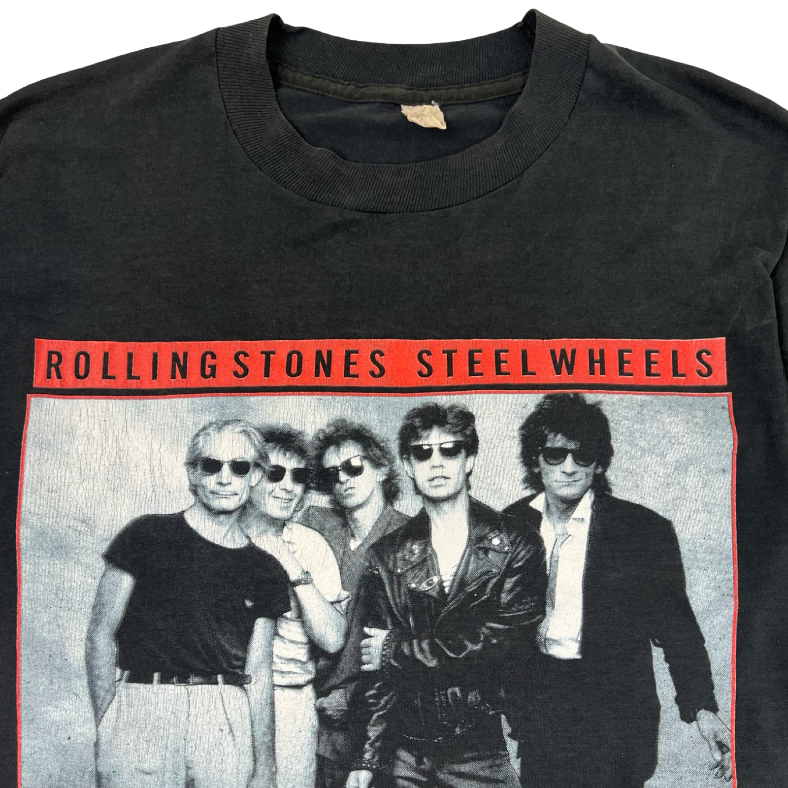 Vintage 1989 Rolling Stones “Steel Wheels” North American Tour T-Shirt Black