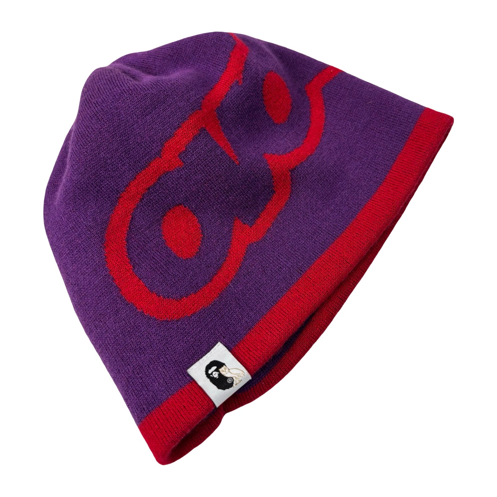 OVO X BAPE-STA Logo Beanie Purple