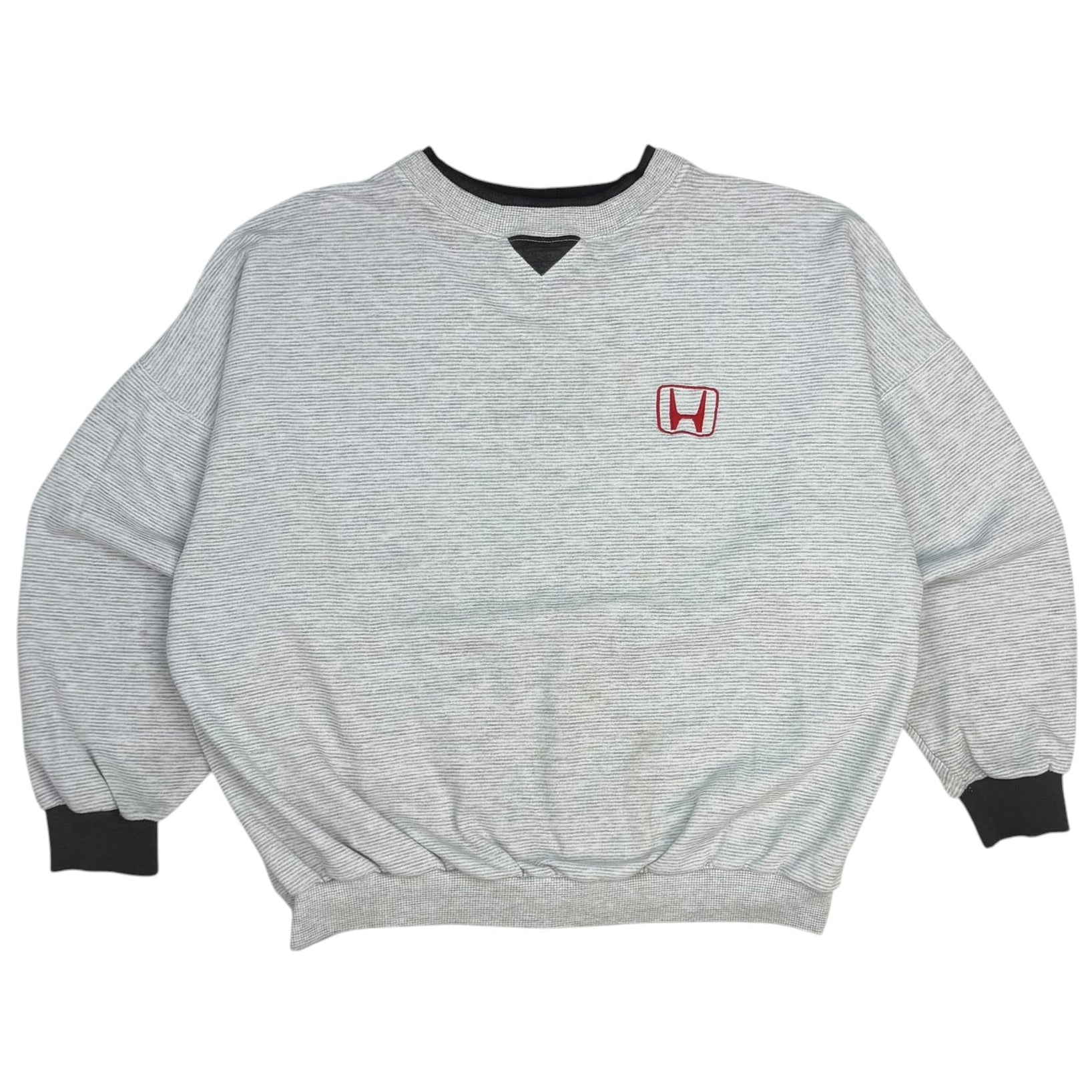 Vintage Honda Performance Pinstripe Crewneck Grey