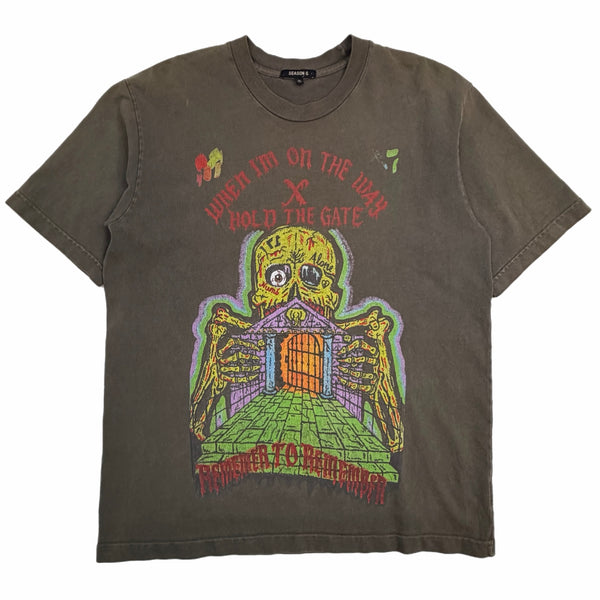 Kanye West Yeezy Season 6 XXXTentacion Hold The Gate Tee Washed Black