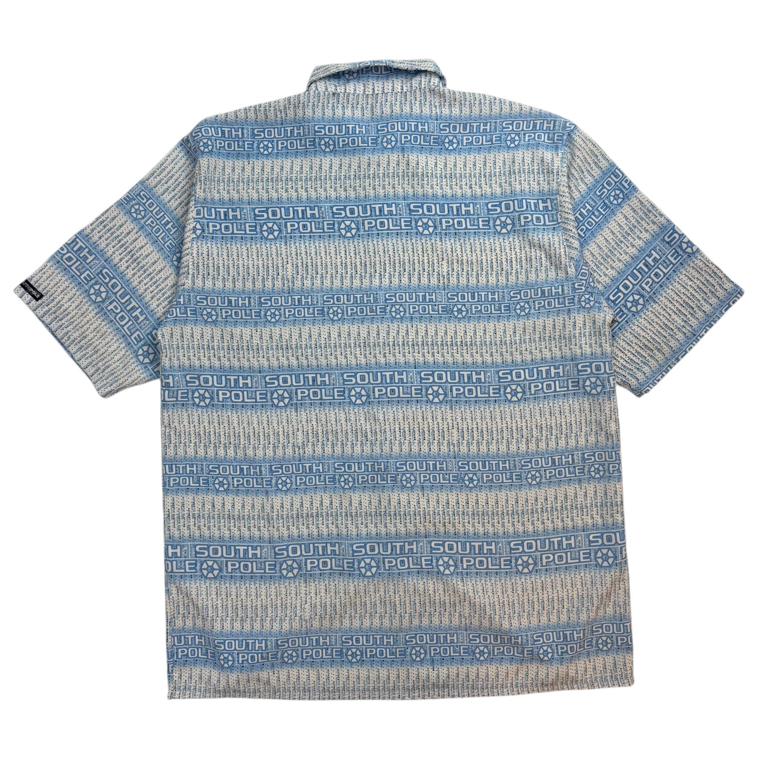Vintage Y2K Southpole Button Up Shirt Blue/White