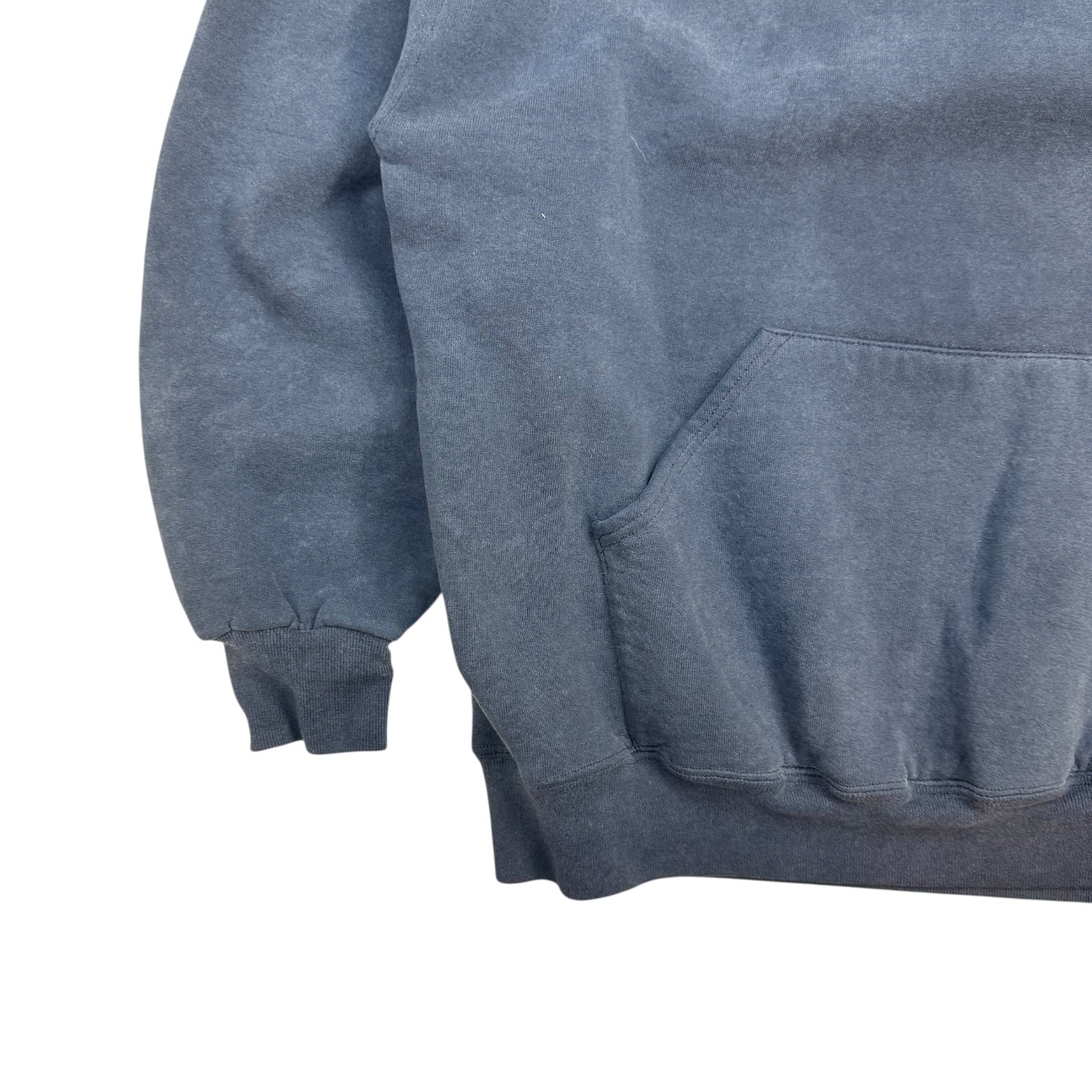 Vintage Russell Athletic Blank Hoodie Navy Blue