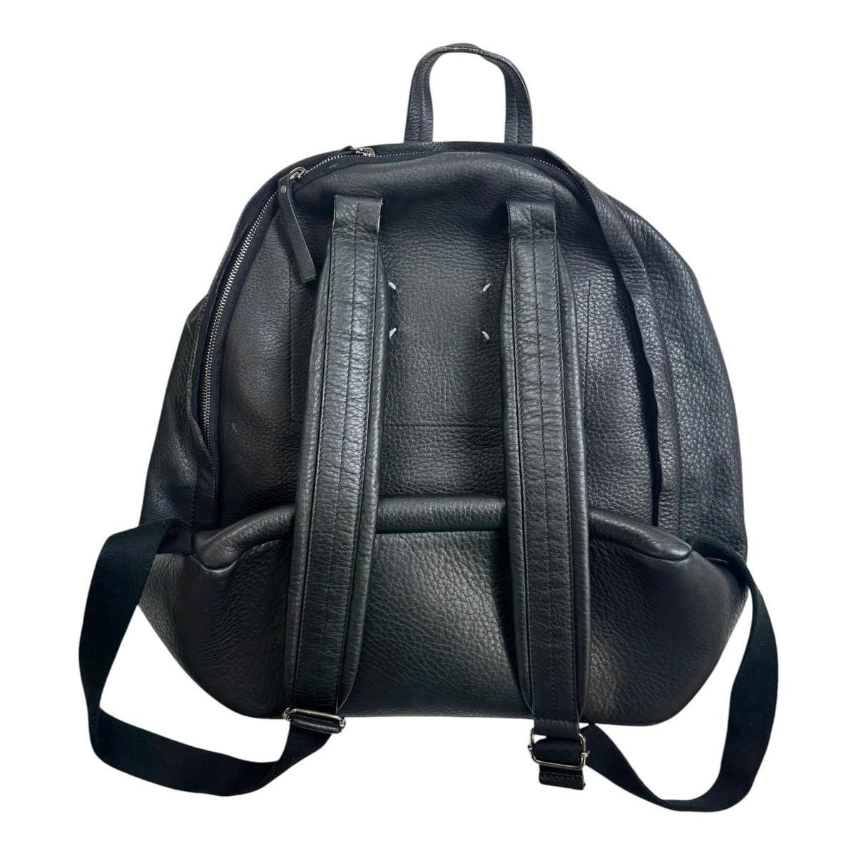 Maison Margiela Hammered Leather Backpack Black