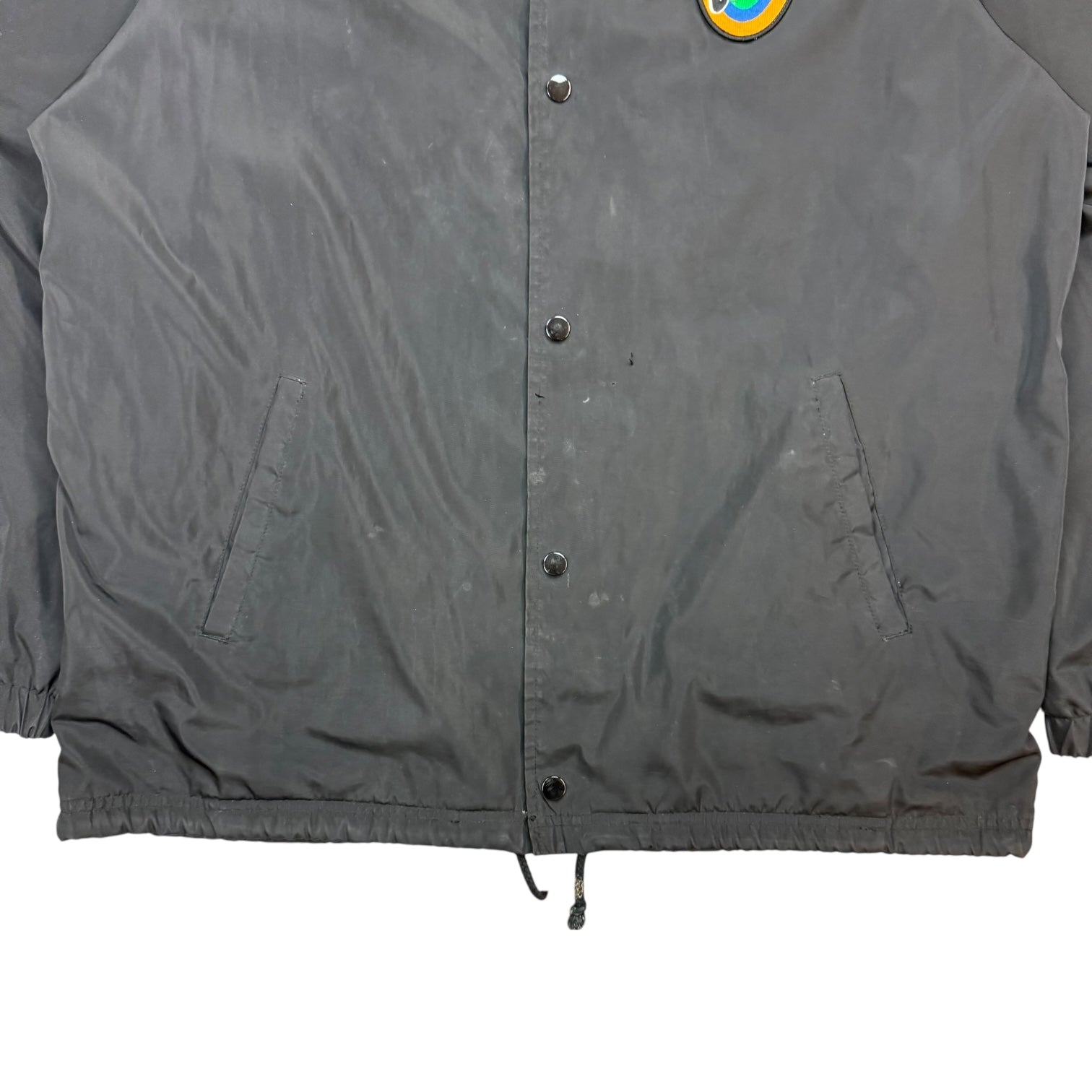 Supreme Spin Logo Coach Jacket Black