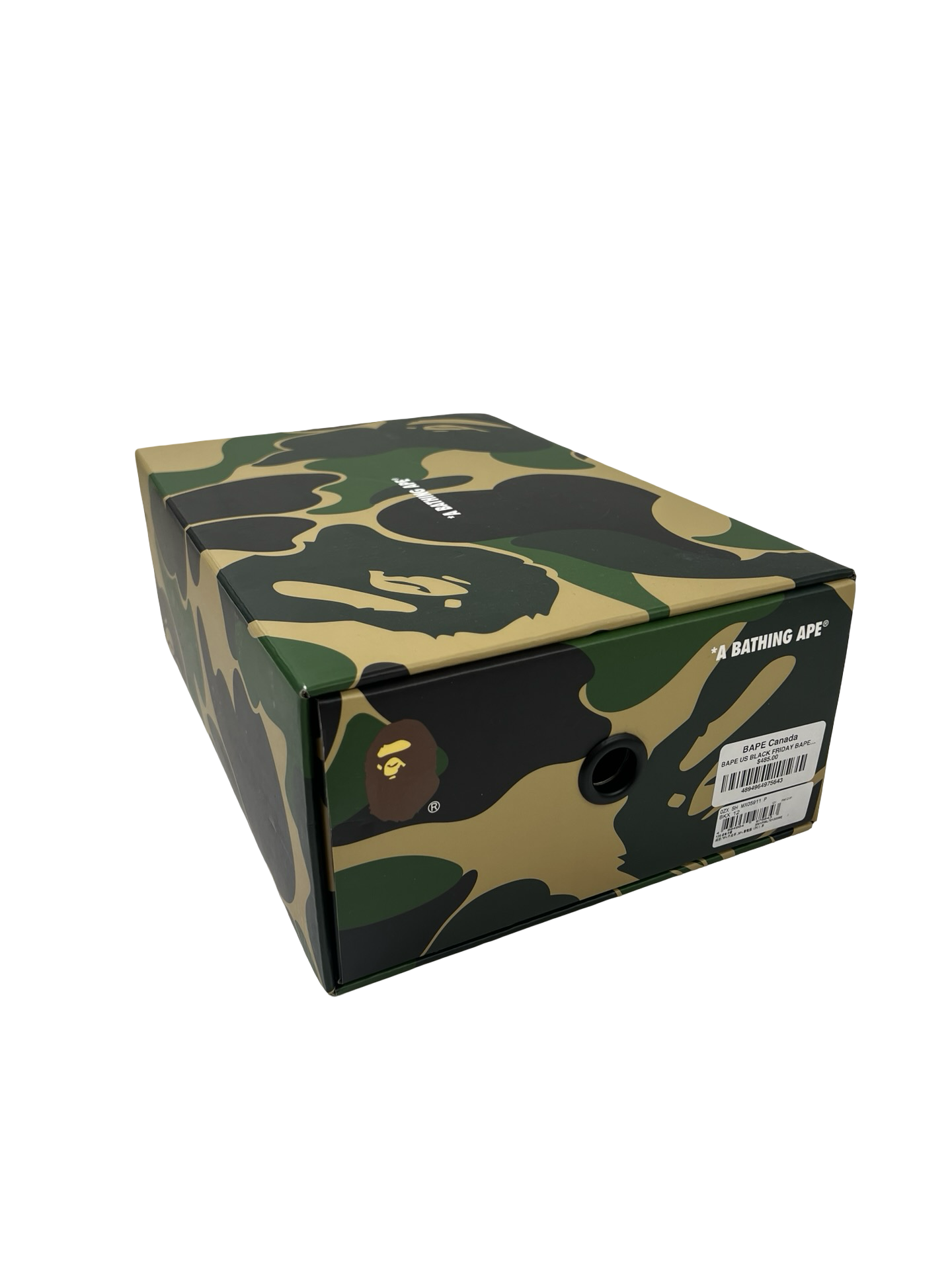 A Bathing Ape Bapesta Low Black Patent Leather (Used)