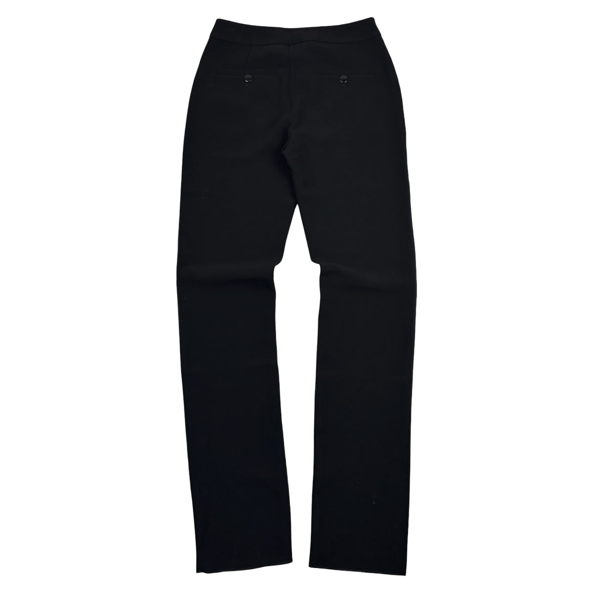 (W) Chanel Uniform Dress Pant Black