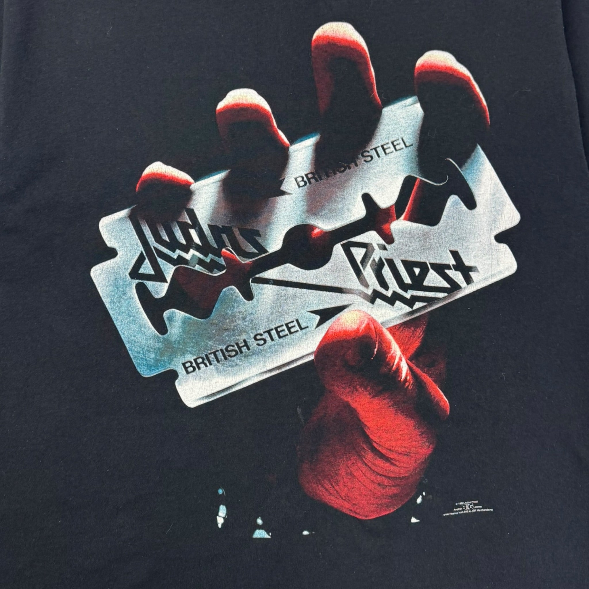 Y2K Judas Priest British Steel Razor T-Shirt