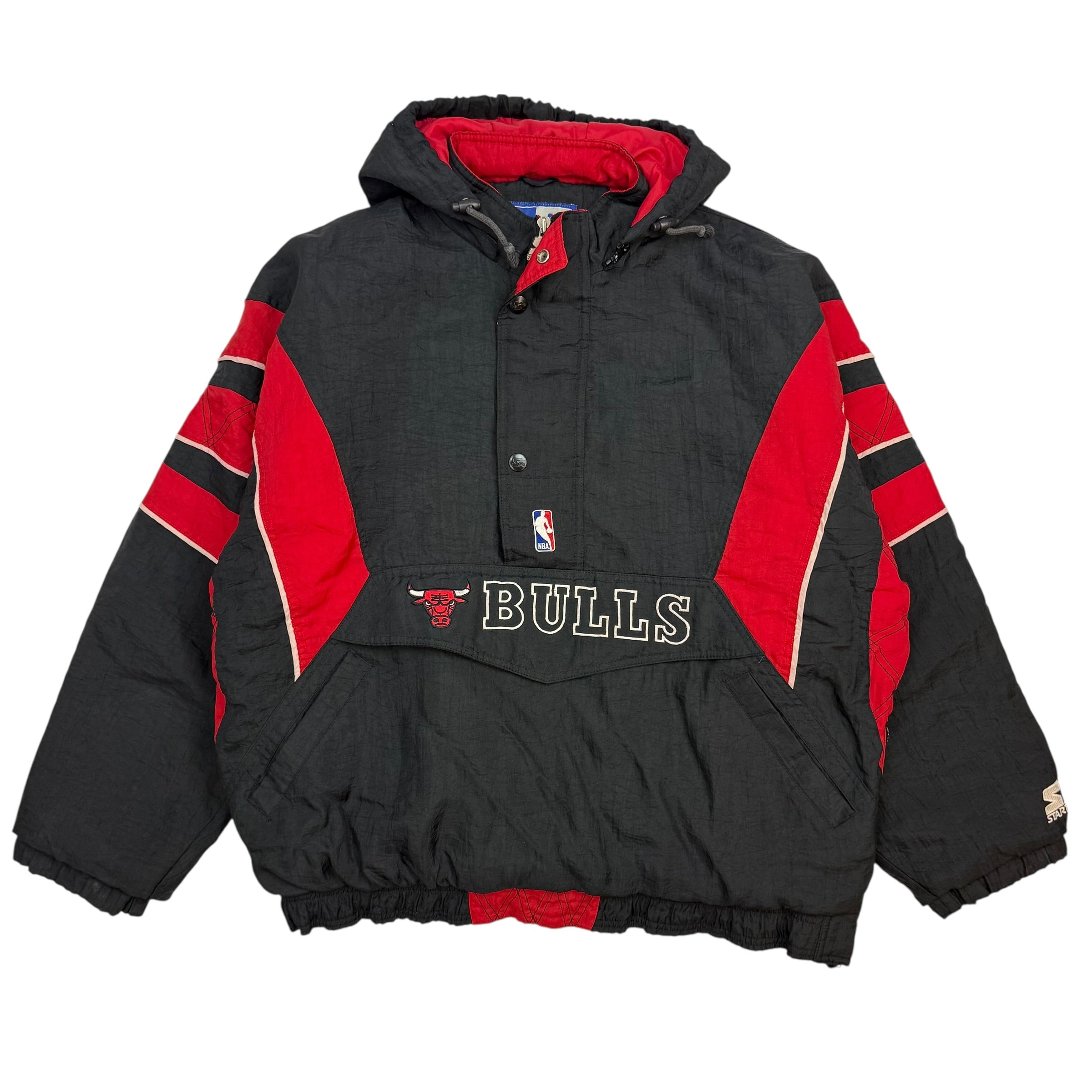 Vintage Starter Chicago Bulls Anorak Jacket Black/Red