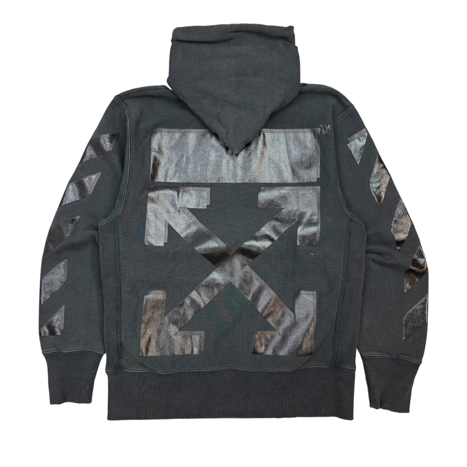 Off-White x Champion Reverse Weave Hoodie Black