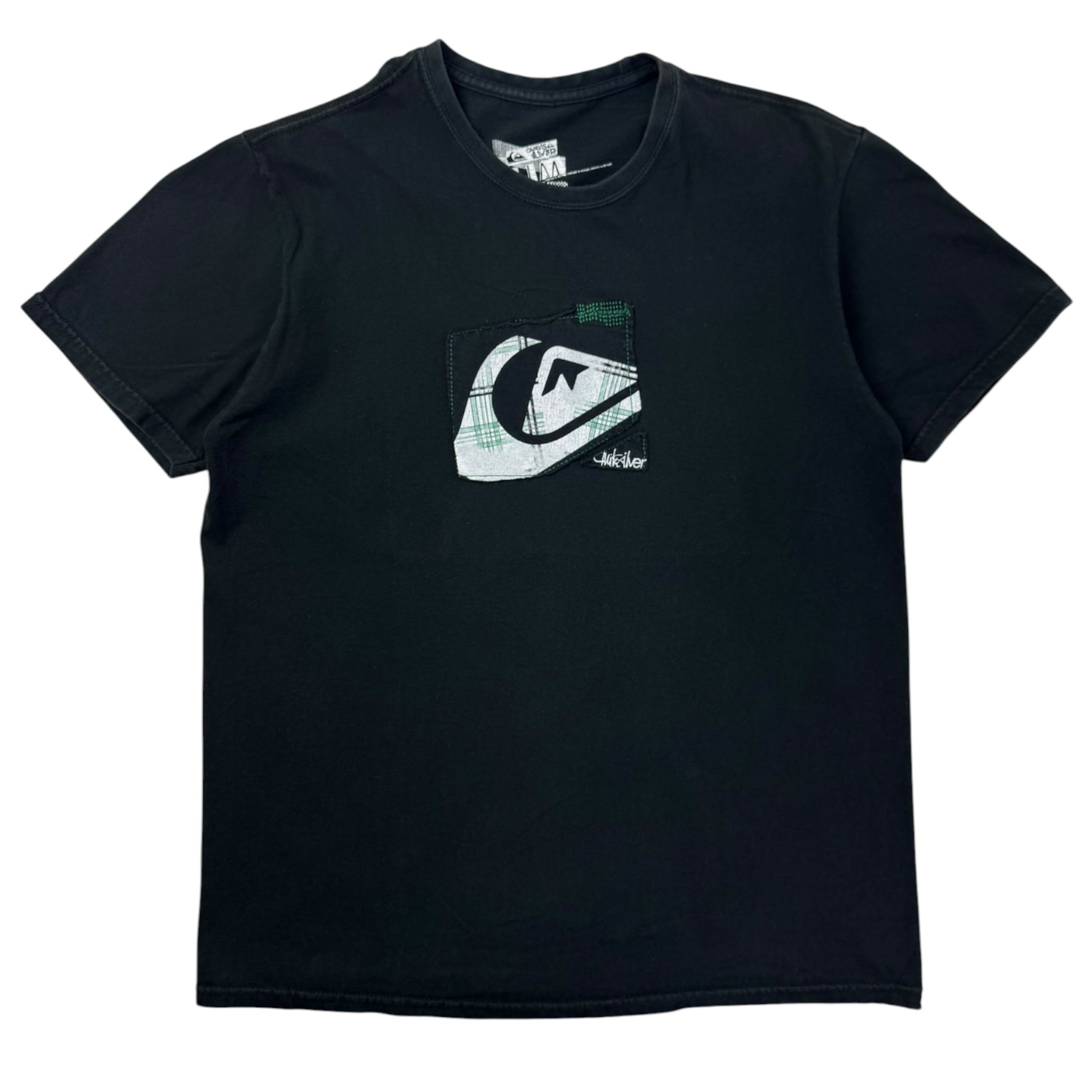 Vintage Y2K Quiksilver Embroidered T-Shirt Black