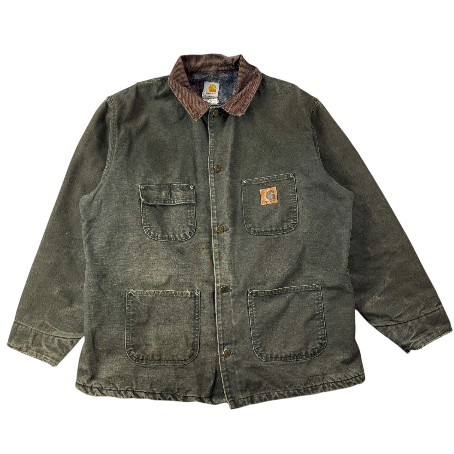 Vintage Carhartt Michigan Chore Jacket Moss Green