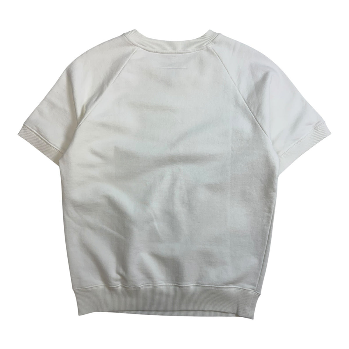 Maison Margiela Short-Sleeve Raglan Sweatshirt White