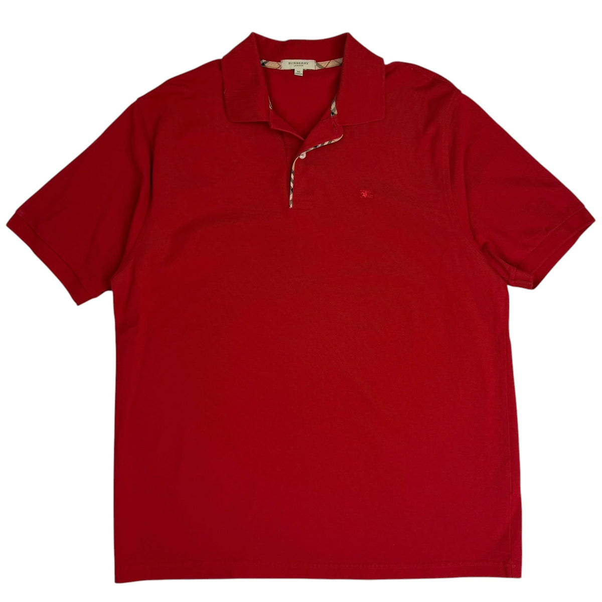 Vintage Burberry London Polo Red