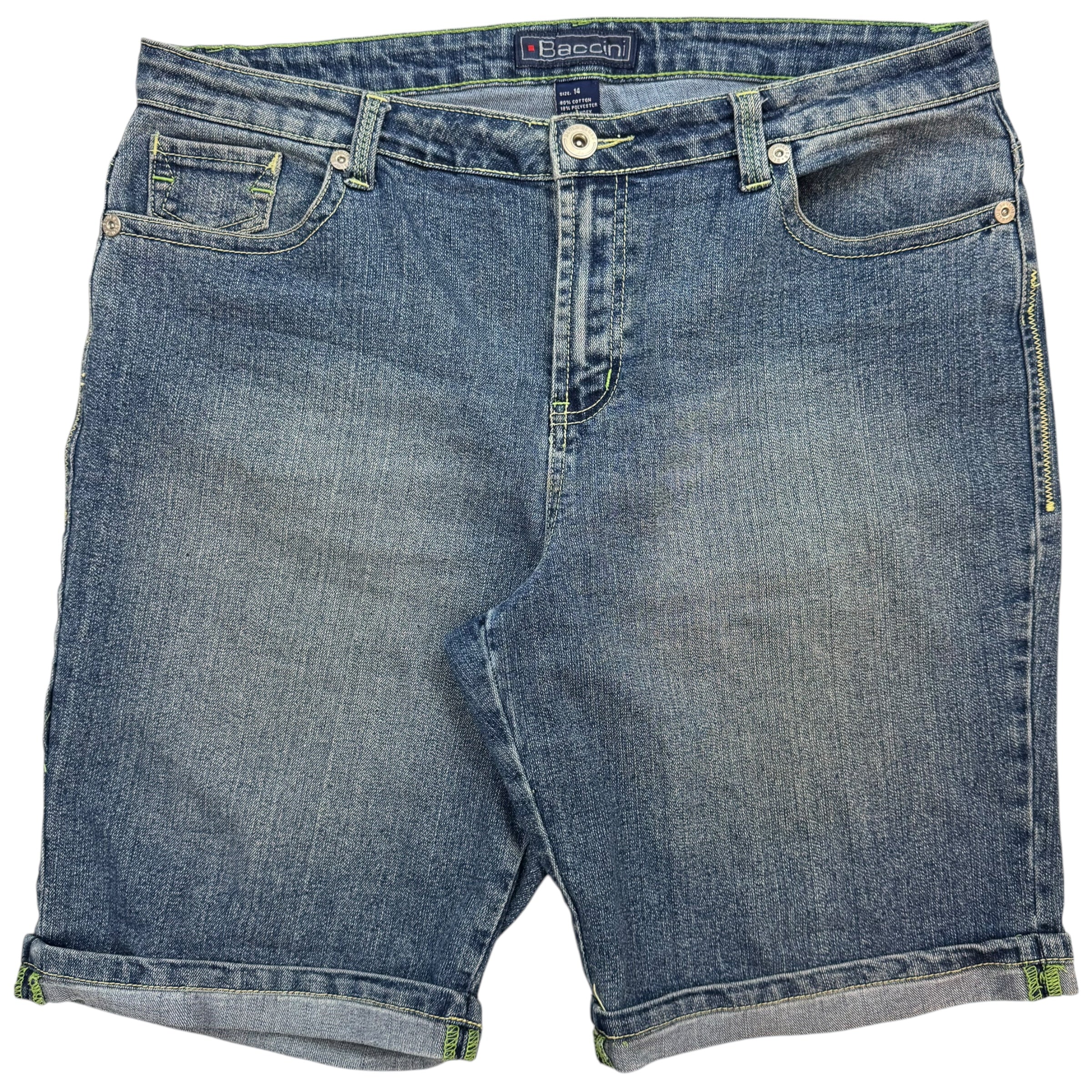 Vintage Baccinic Denim Jeans Shorts Faded Blue