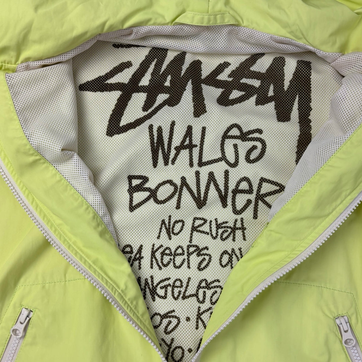 Stussy x Wales Bonner Windbreaker Jacket Lime