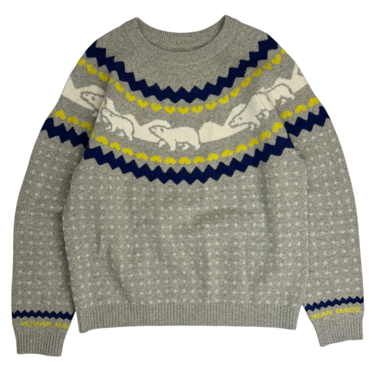 Human Made Nordic Jacquard Knit Sweater Tan