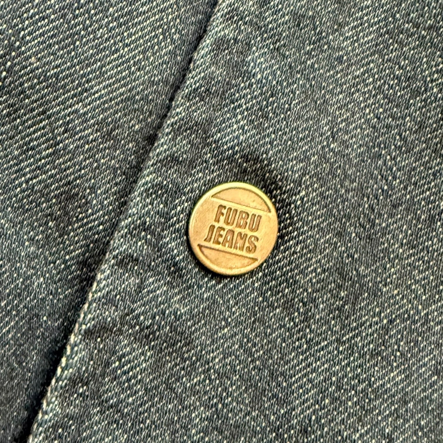 Vintage Fubu Jeans Collection Bomber Jacket Medium Wash