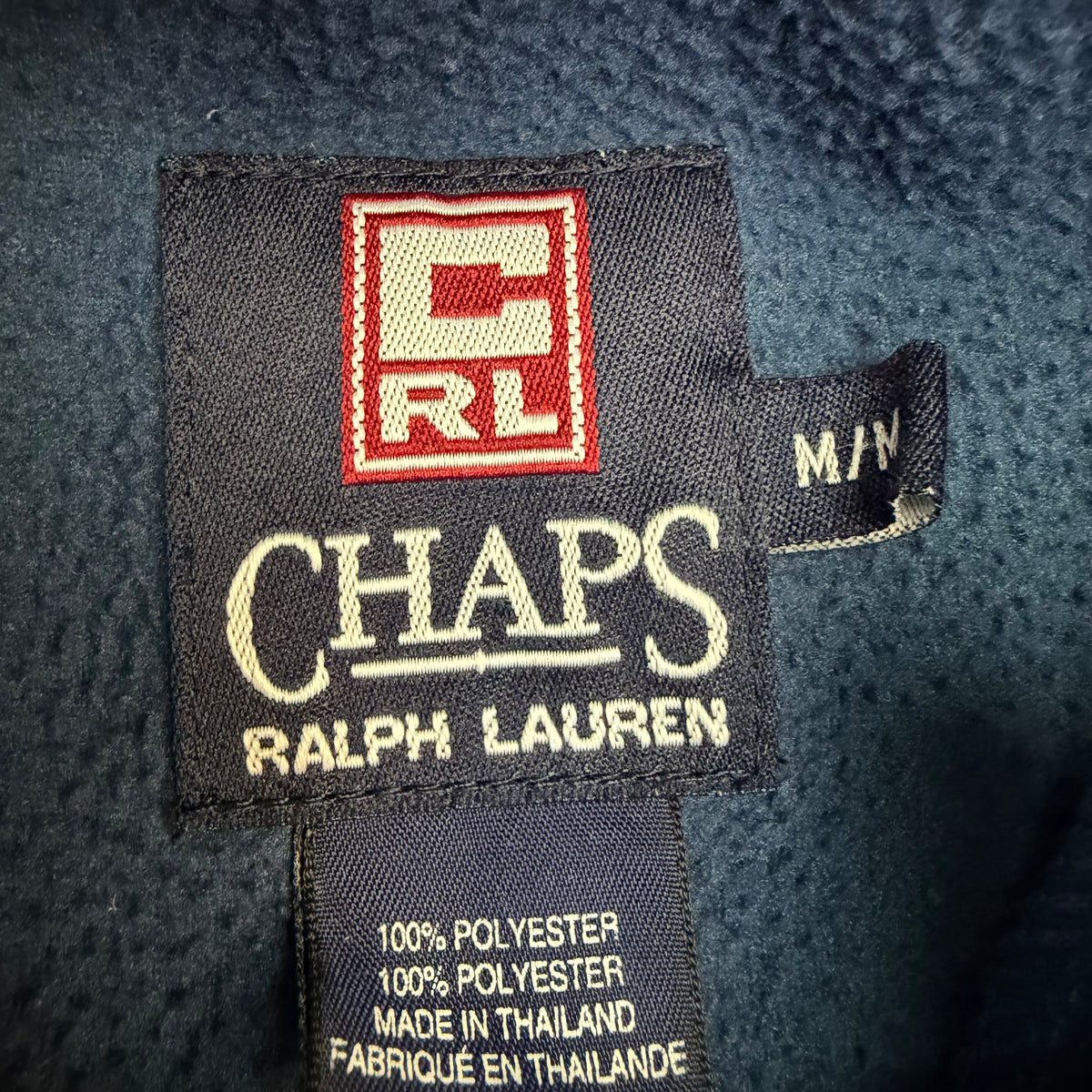 Vintage Chaps Ralph Lauren Quarter Zip Dark Blue