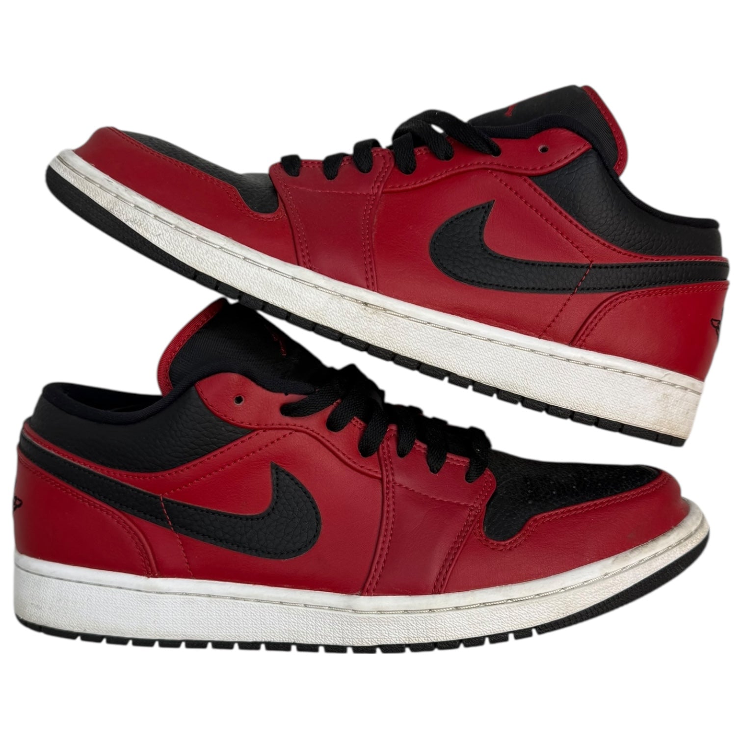 Jordan 1 Low Reverse Bred Pebbled Swoosh (Used)