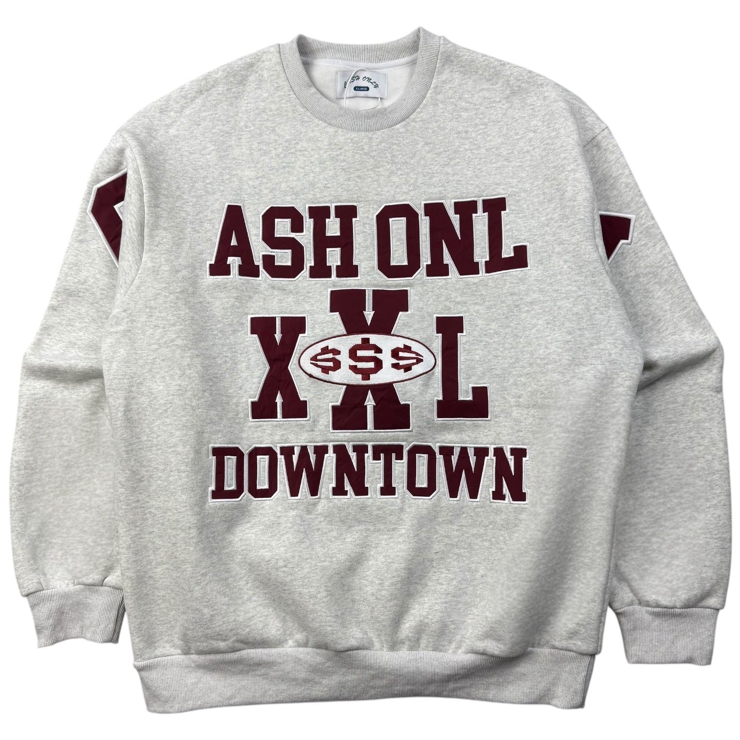 Cash Only Downtown Crewneck Grey