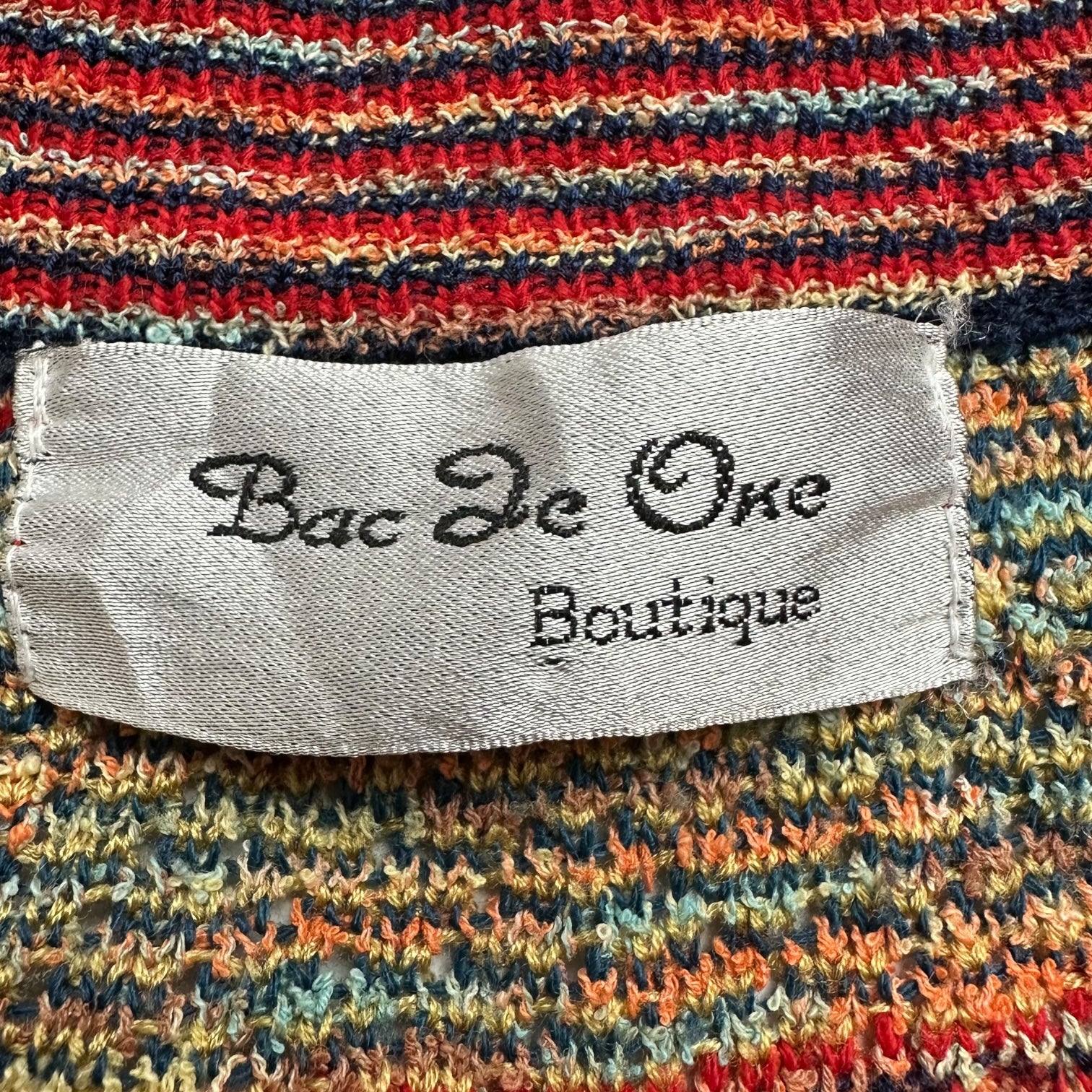 Vintage Bac De One Knit Cardigan Multicolour