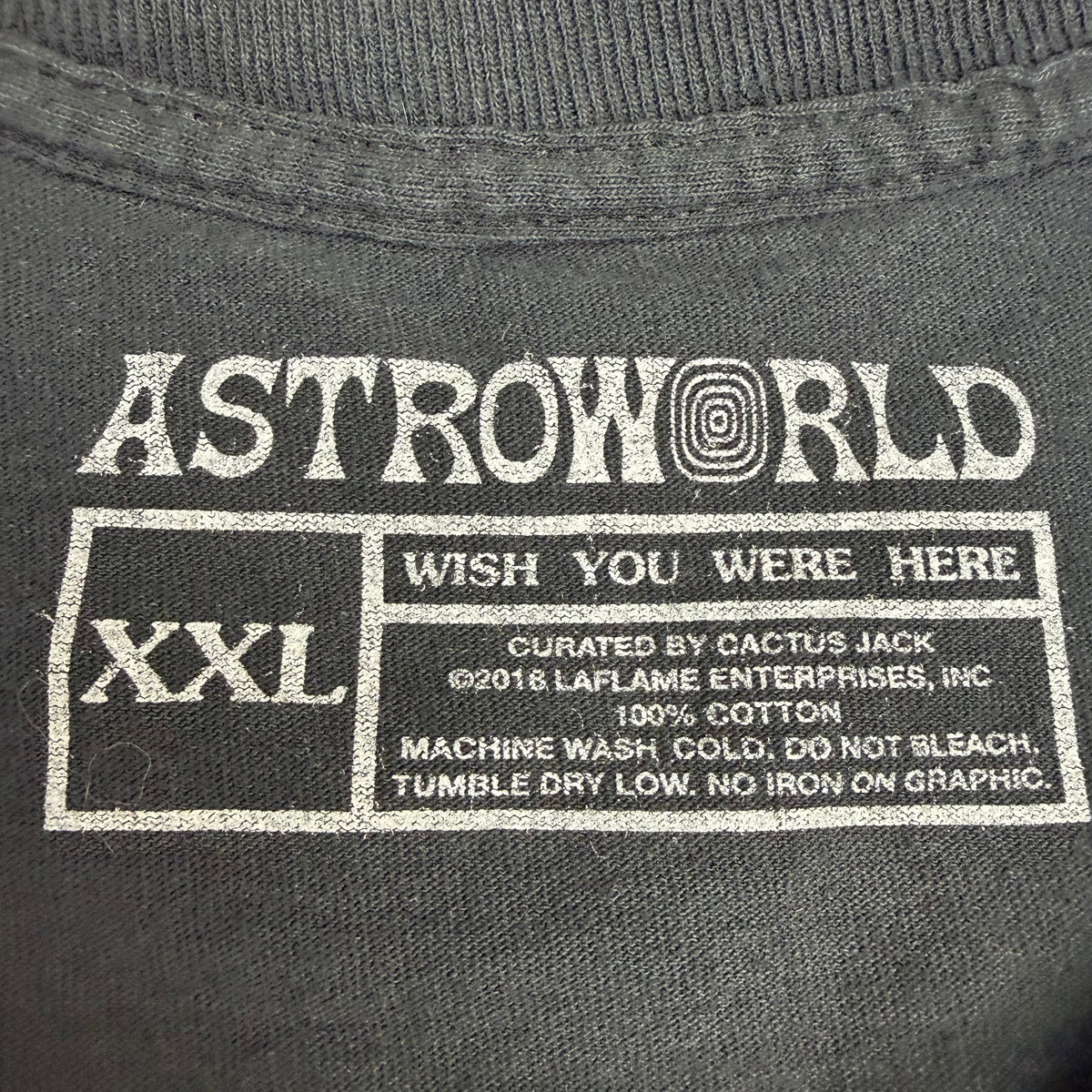 Travis Scott Astroworld Los Angeles Exclusive Long Sleeve Tee Black